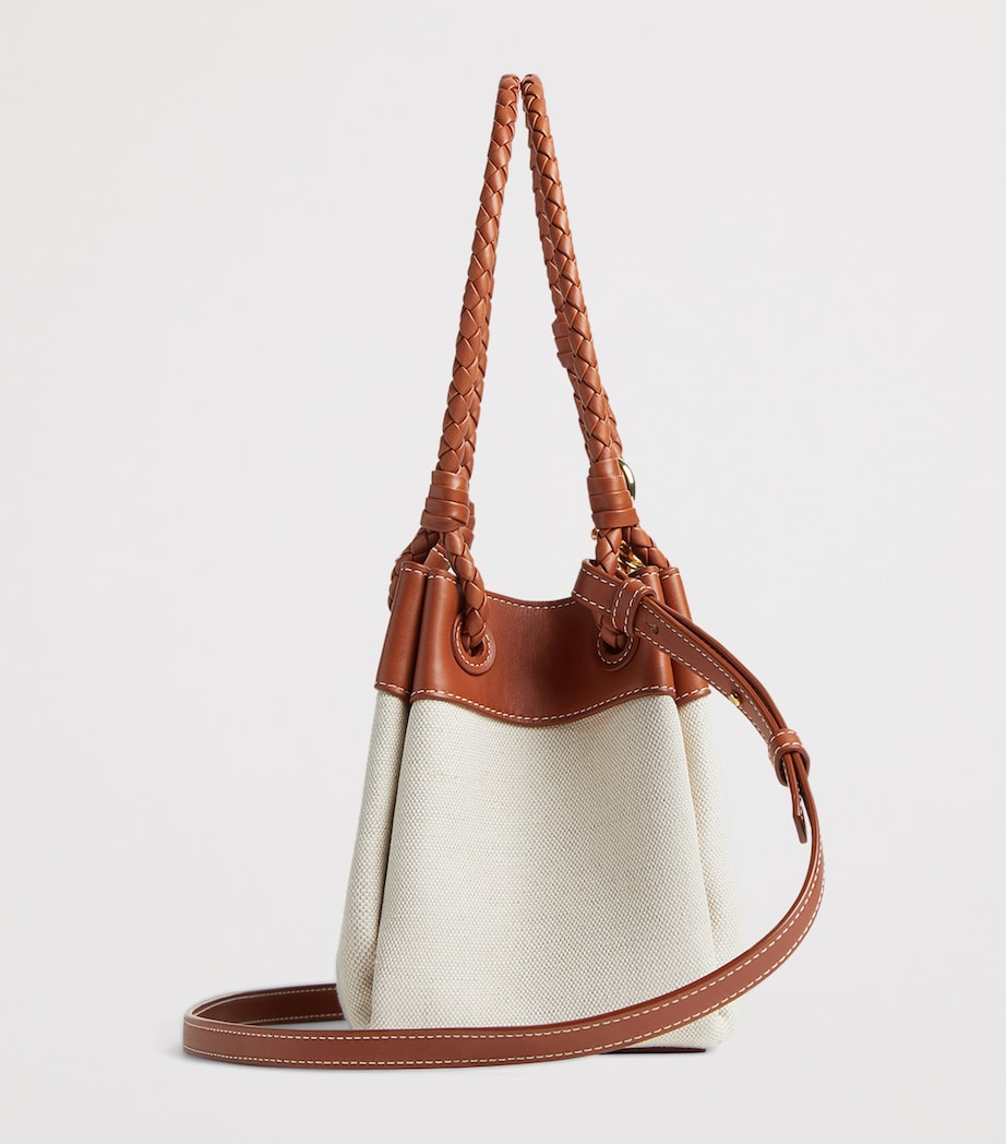 Bottega Veneta Small Canvas Parachute Shoulder Bag Image 3