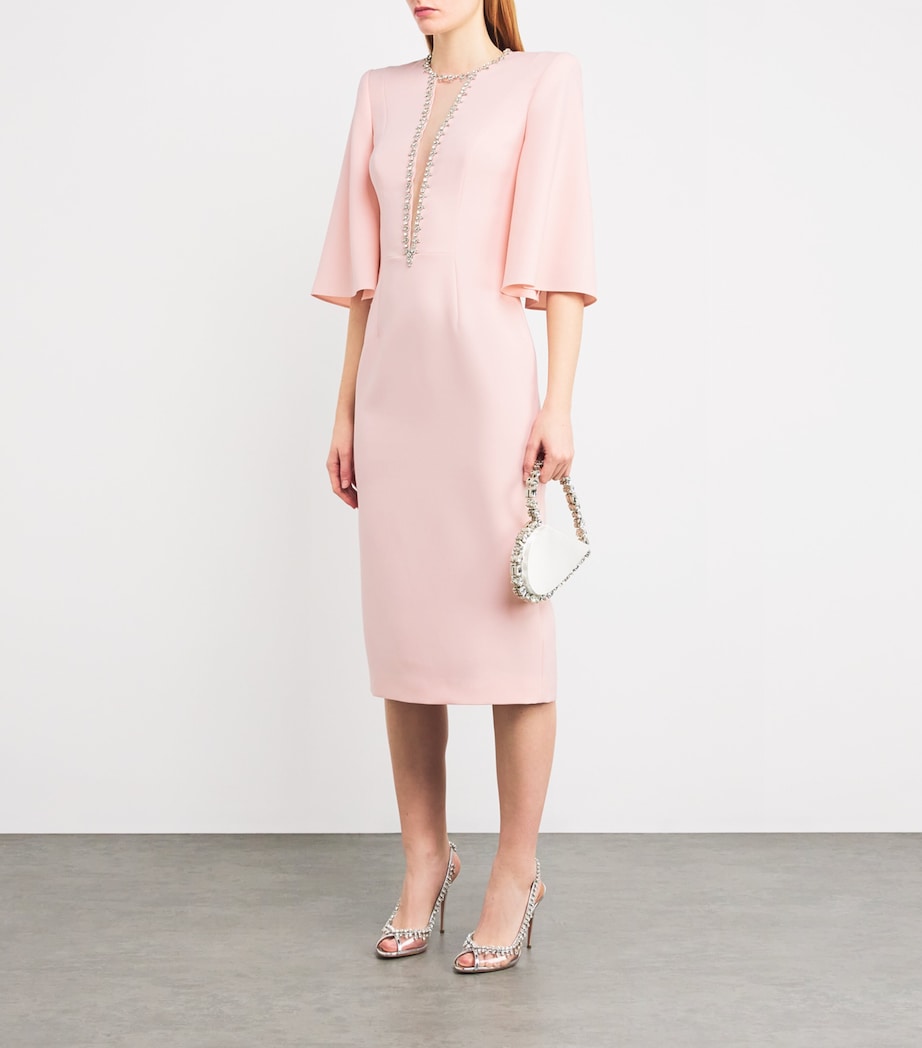 Crepe Embellished Midi Dress BUNNY 494 Image 2