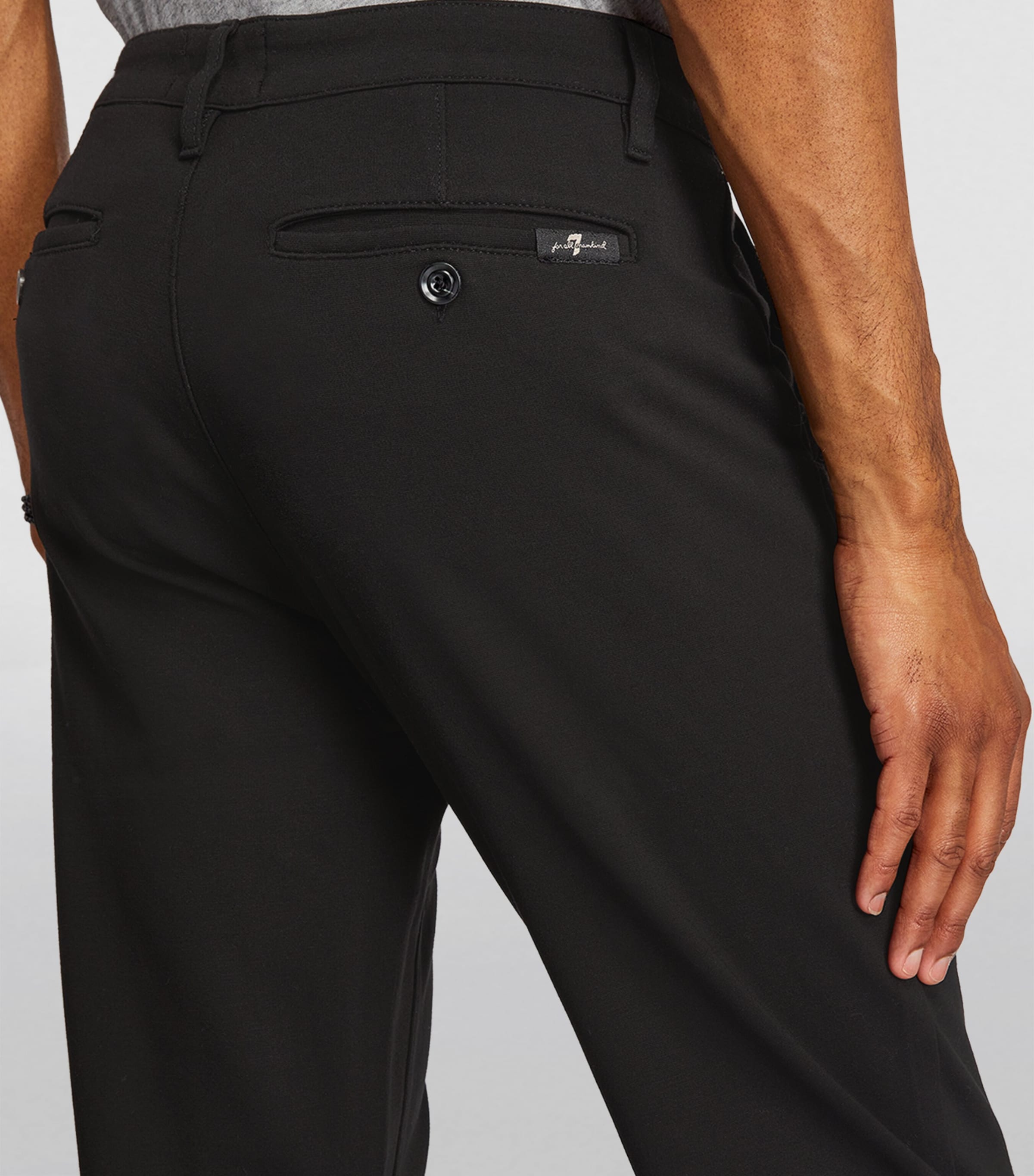 Double-Knit Travel Chinos BLACK Image 6