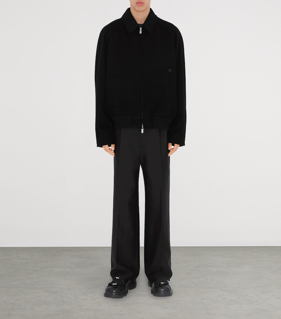 Cashmere Harrington Jacket BLACK Image 2