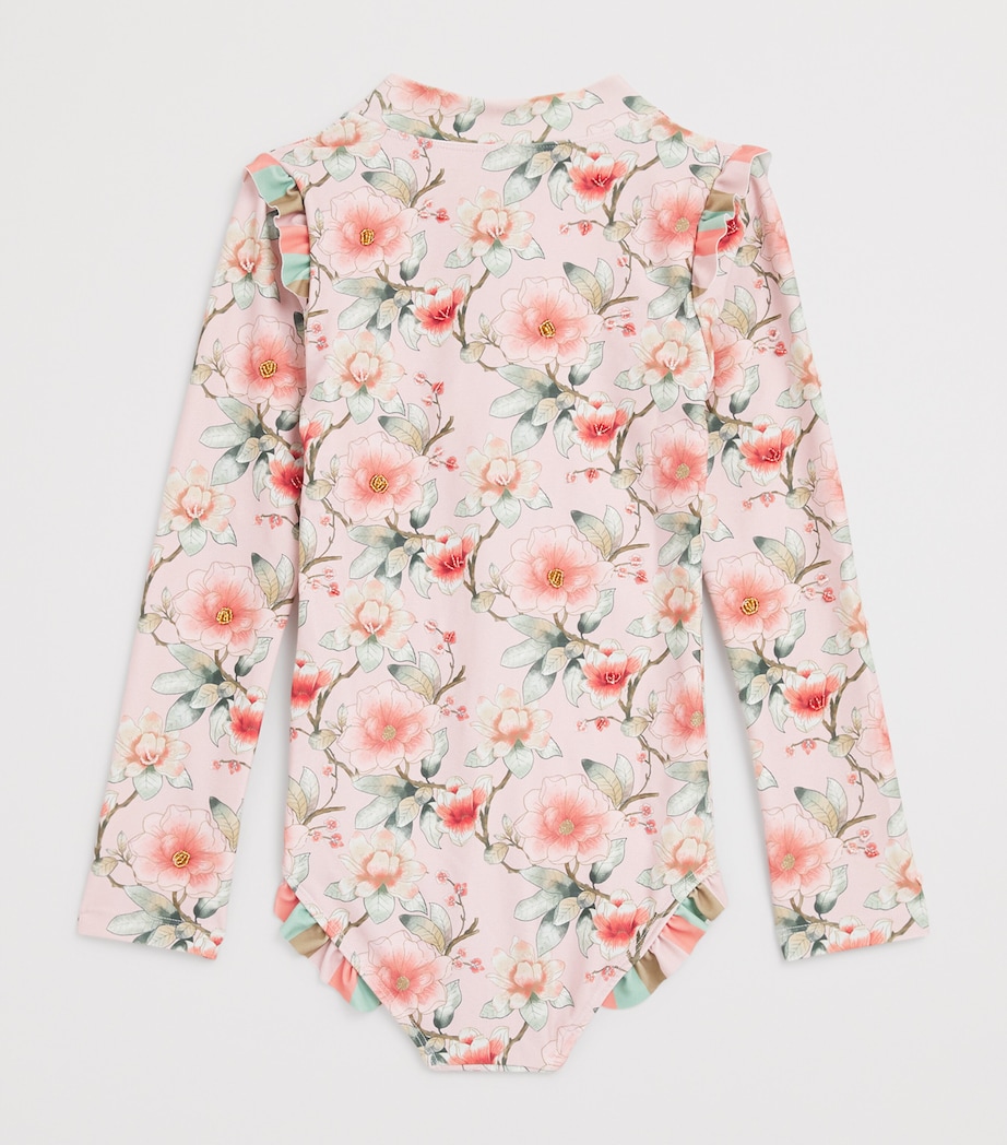 Floral Print Swimsuit (4-14 Years) PETAL Image 2