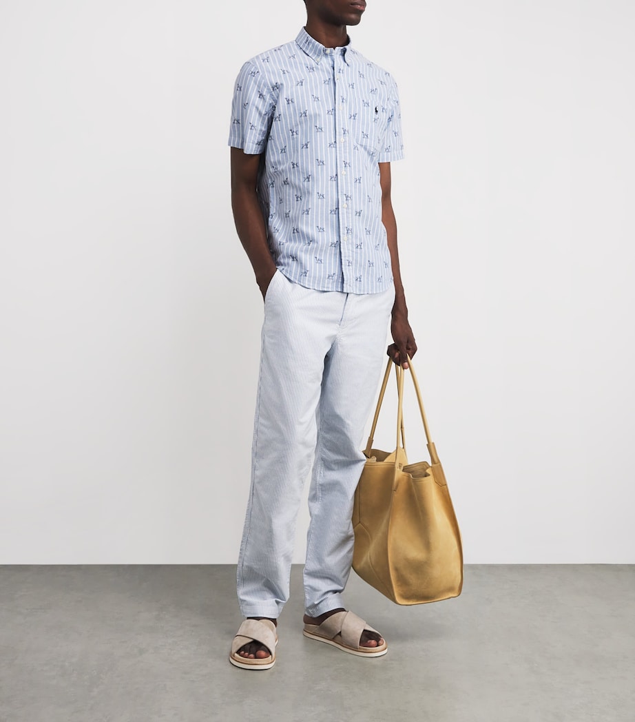 Cotton Oxford Dog Shirt BLUE Image 2