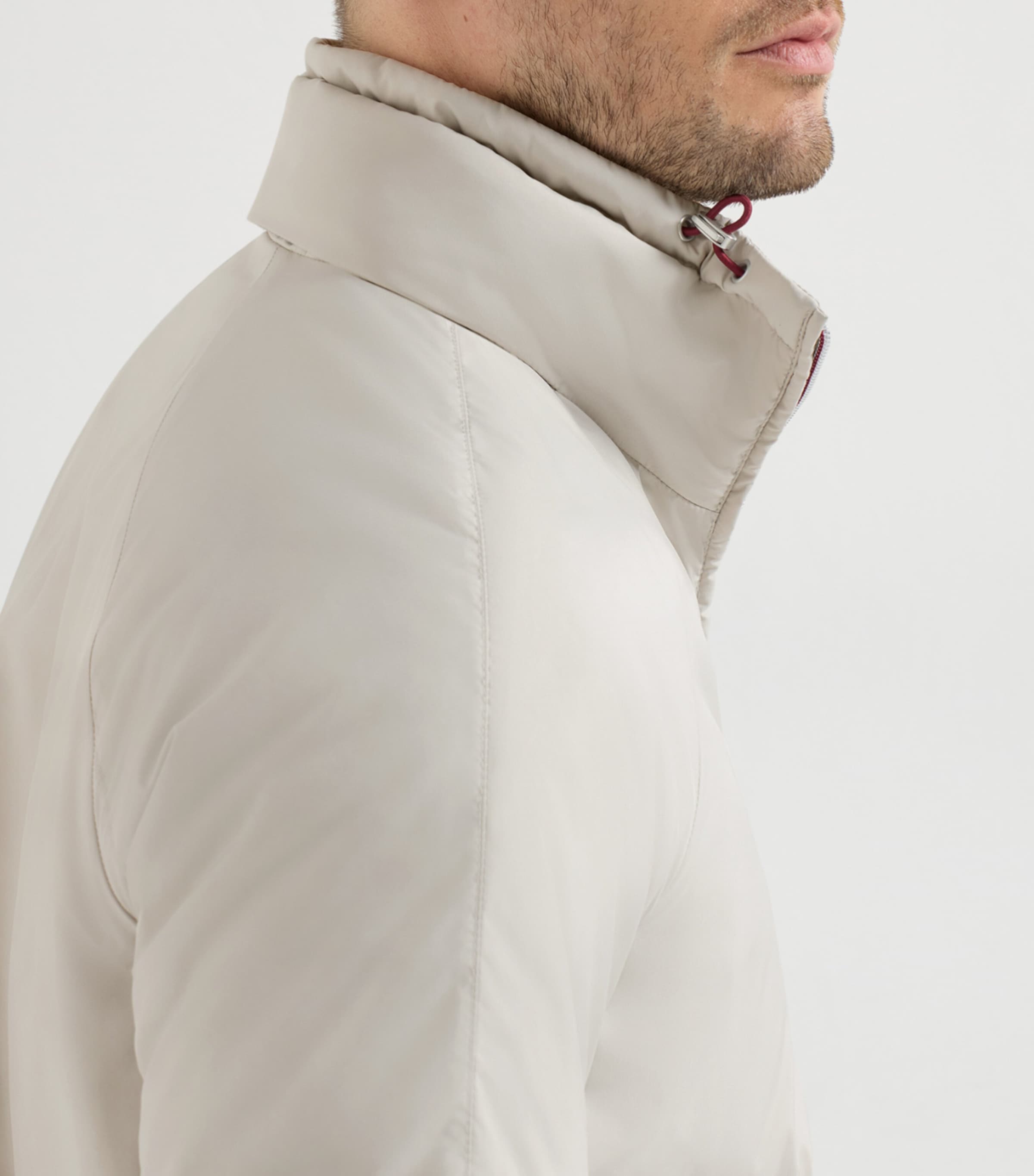 Brunello Cucinelli Mens Water-Resistant Packable Hood Jacket Image 6