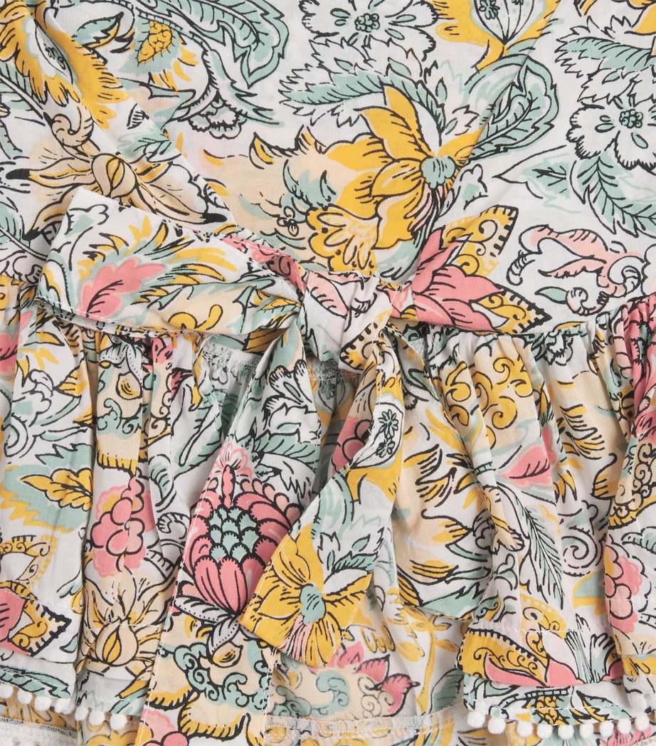 Frilled Printed Cycas Top (4-12 Years) YELLOW NUSA Image 3