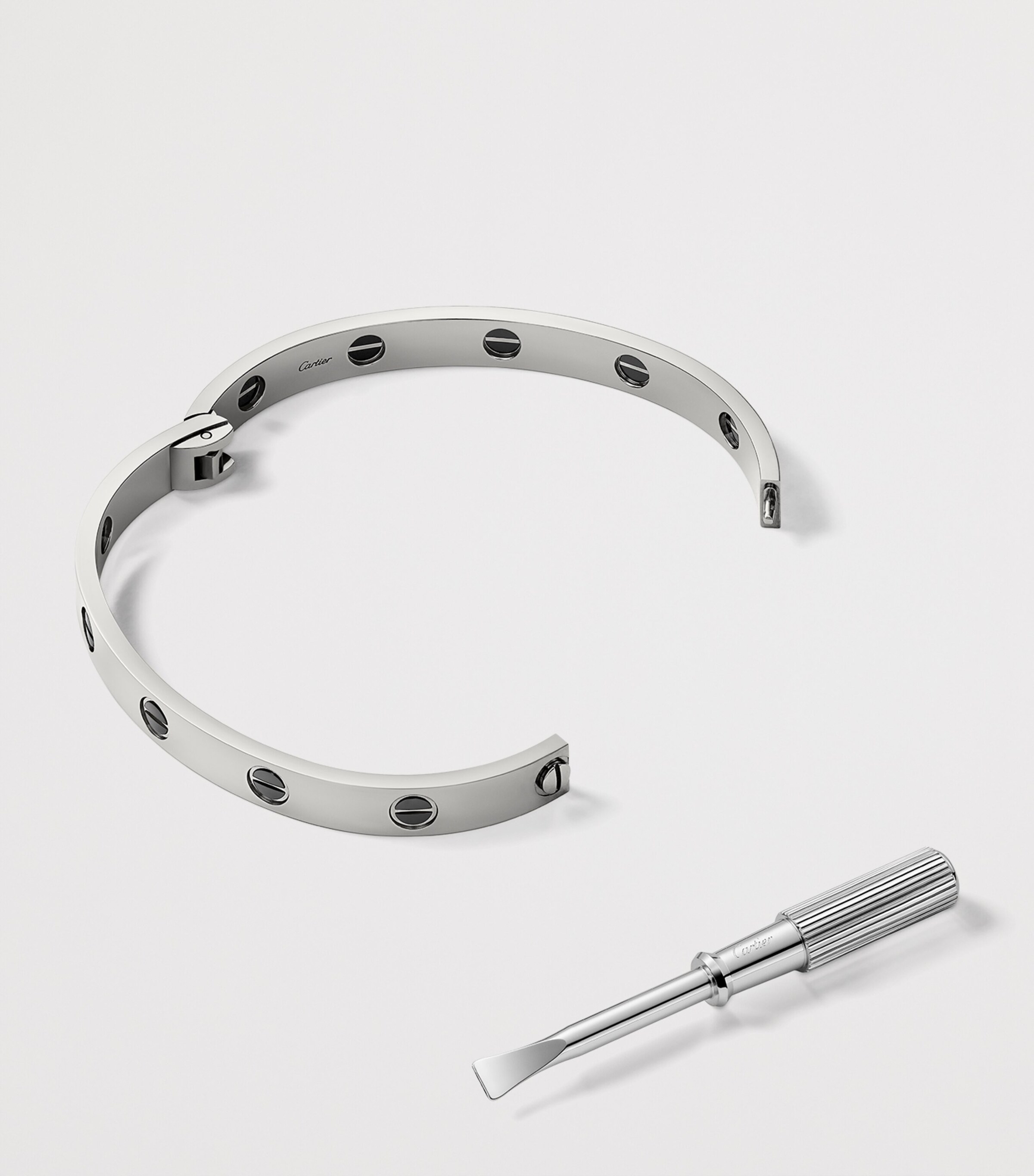 Cartier White Gold and Ceramic LOVE Bracelet White Gold Image 2