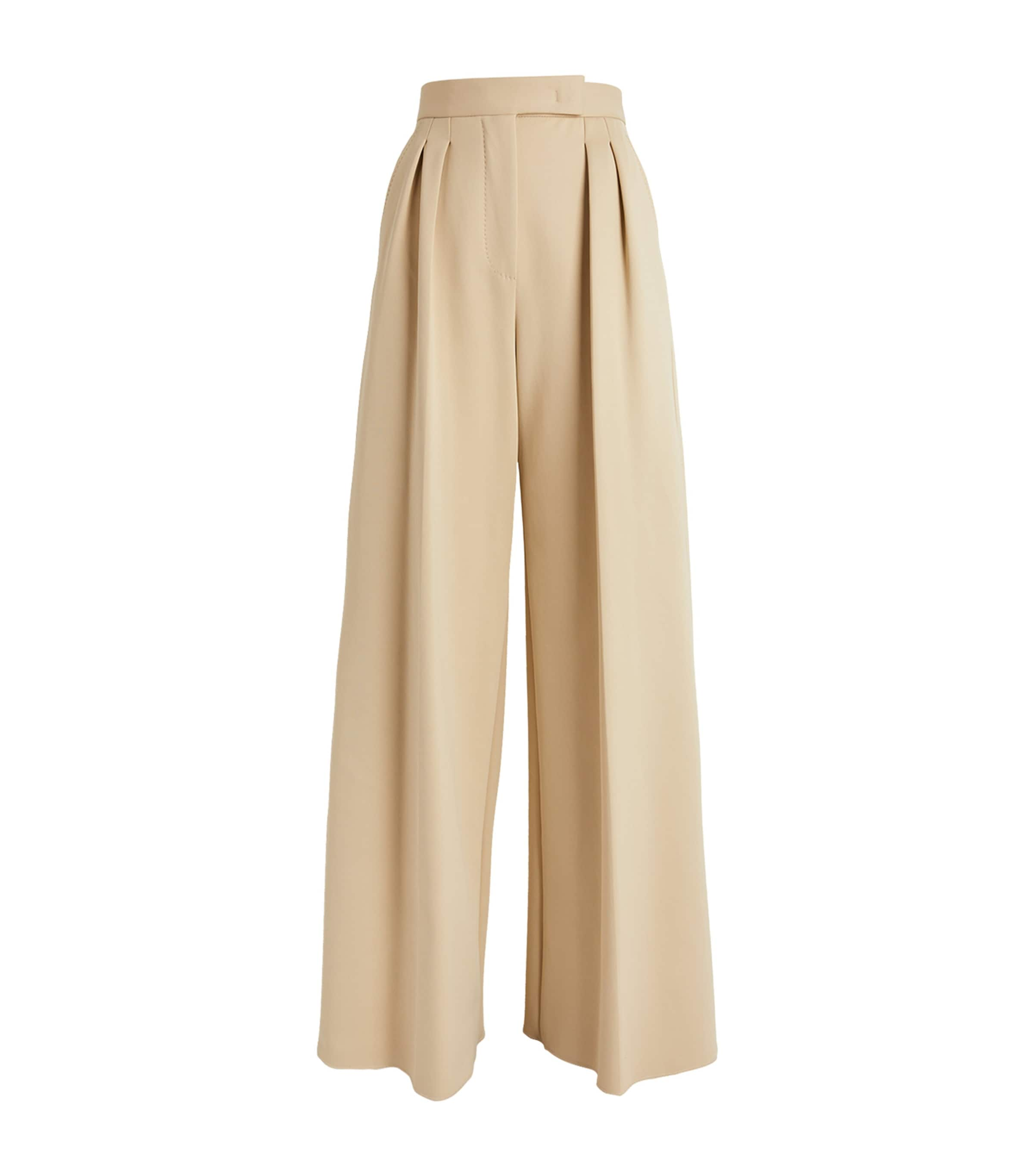 MAX MARA JERSEY HIGH-WAIST TROUSERS 