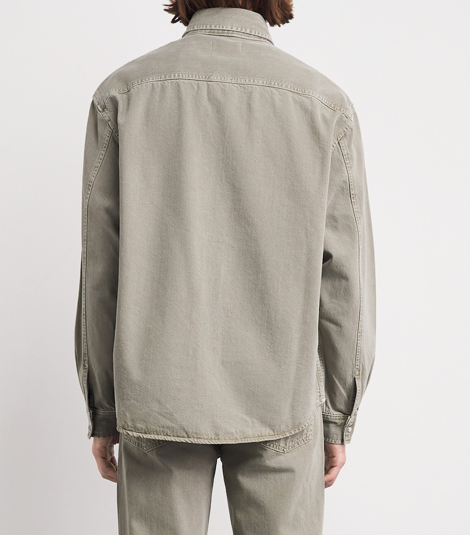 FRAME Mens Cotton-Blend Overshirt Smcl Image 5