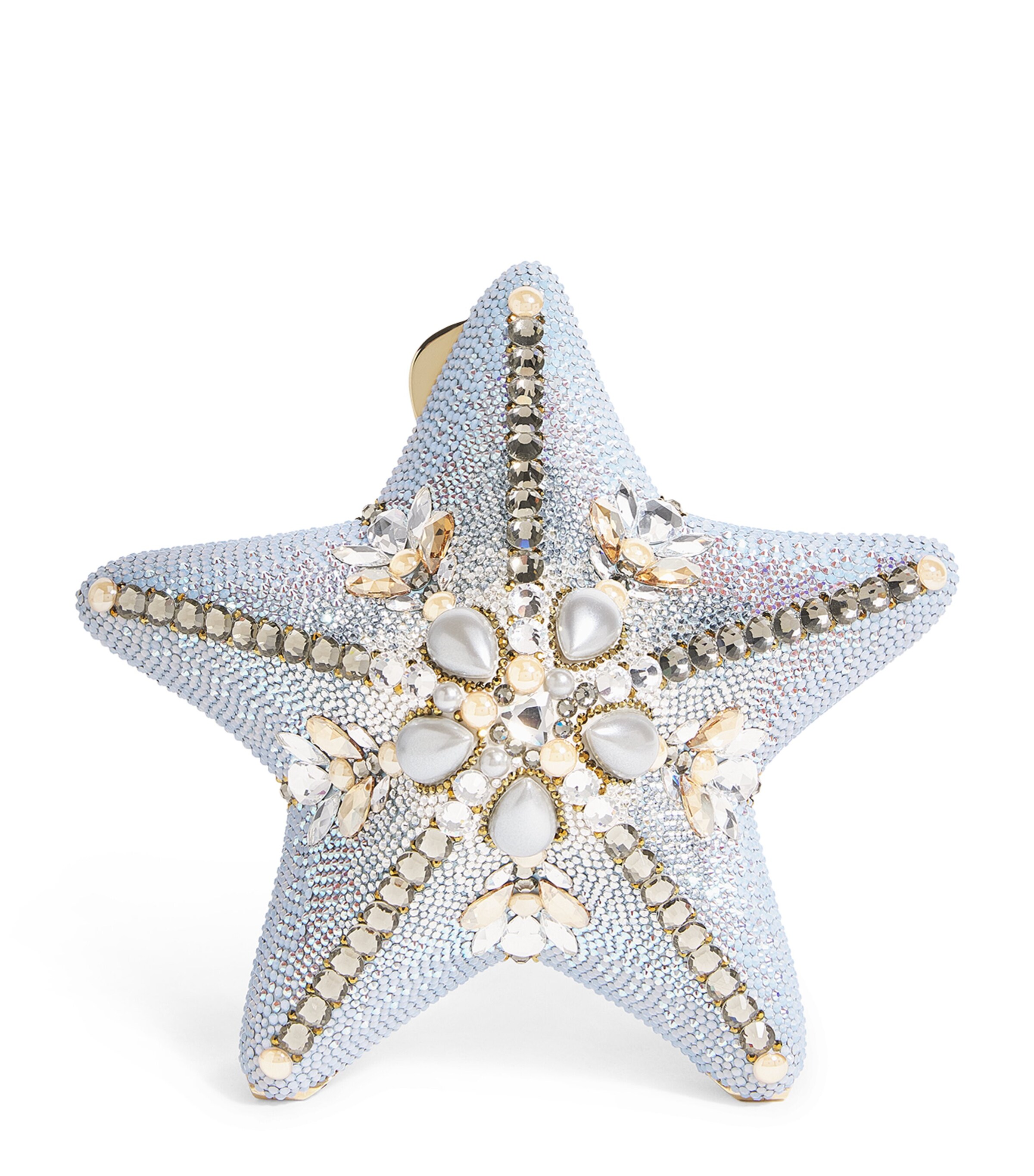 Judith Leiber Multi Crystal Starfish Astro Clutch Bag | Harrods US