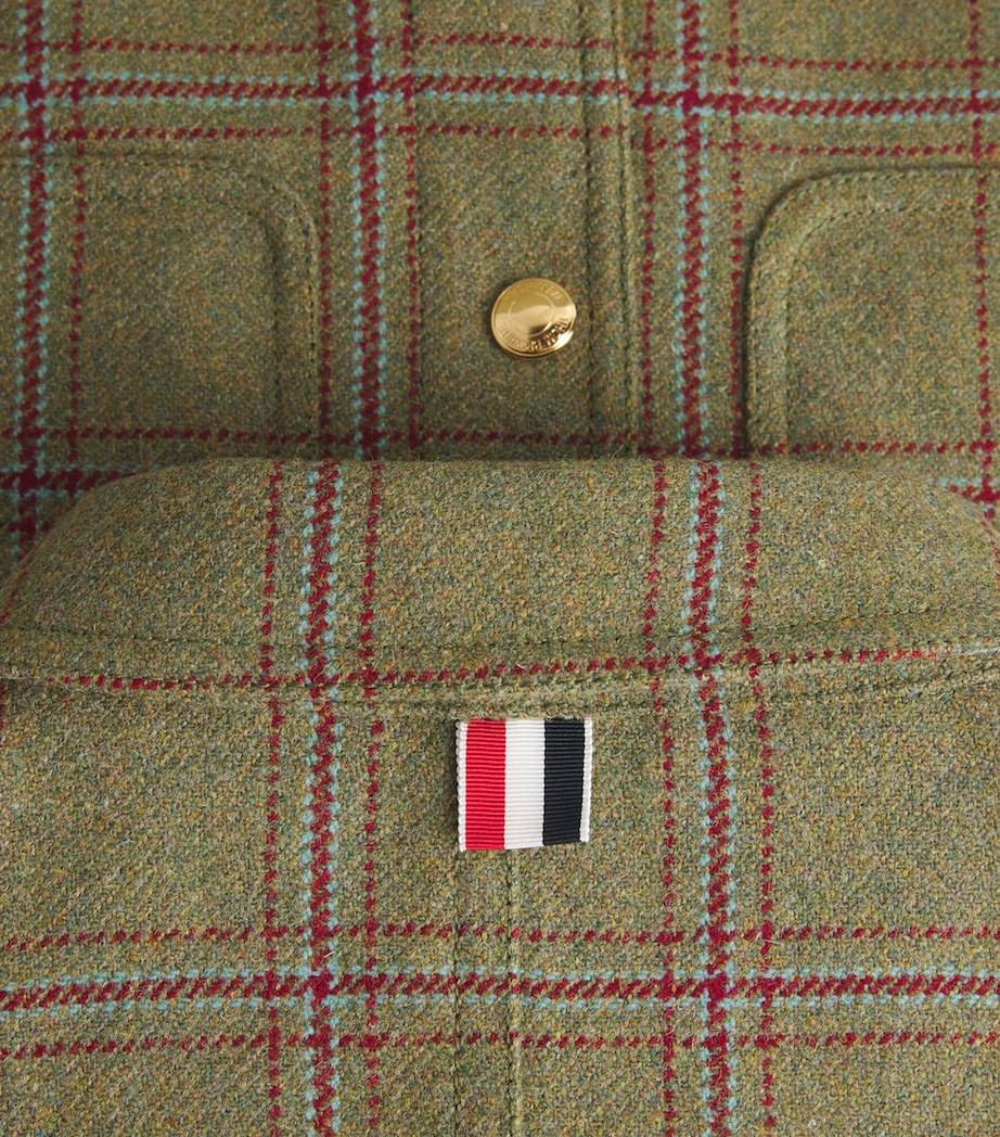 Wool Utility Patch Pocket Shirt Jacket GREEN Image 5