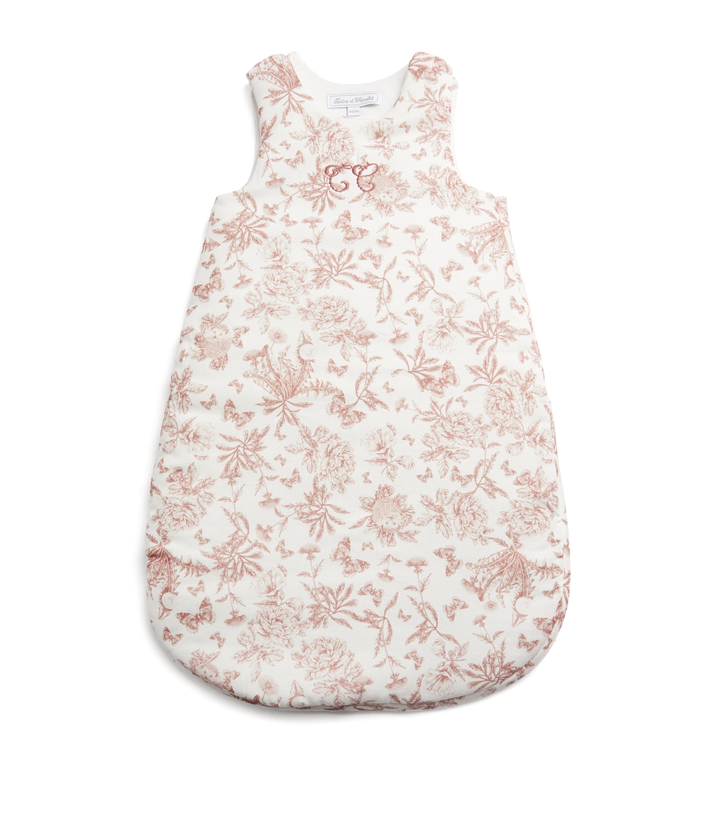Tartine et Chocolat Toile de Jouy Sleeping Bag Blush Image 1