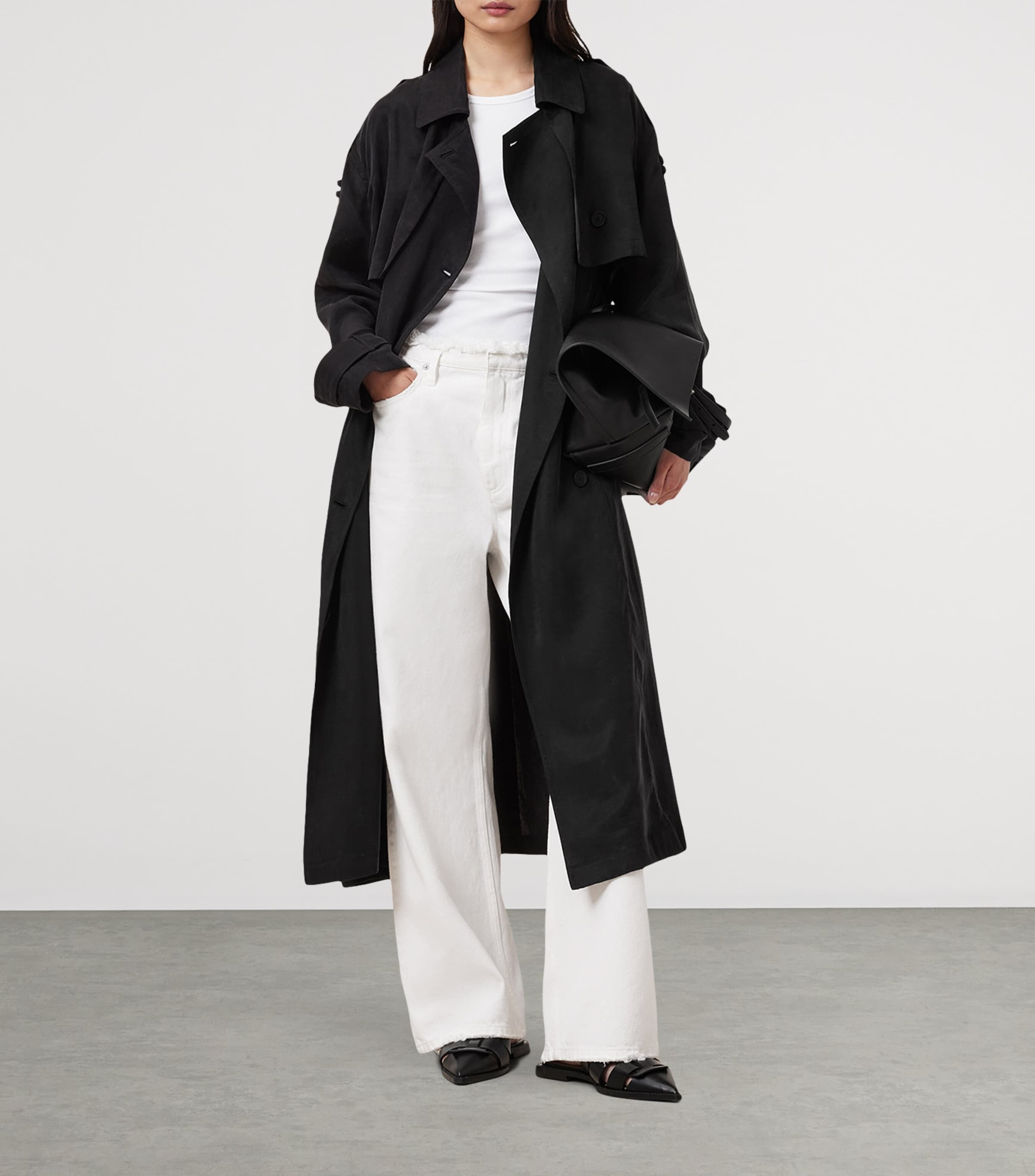 Linnie Trench Coat BLACK Image 3