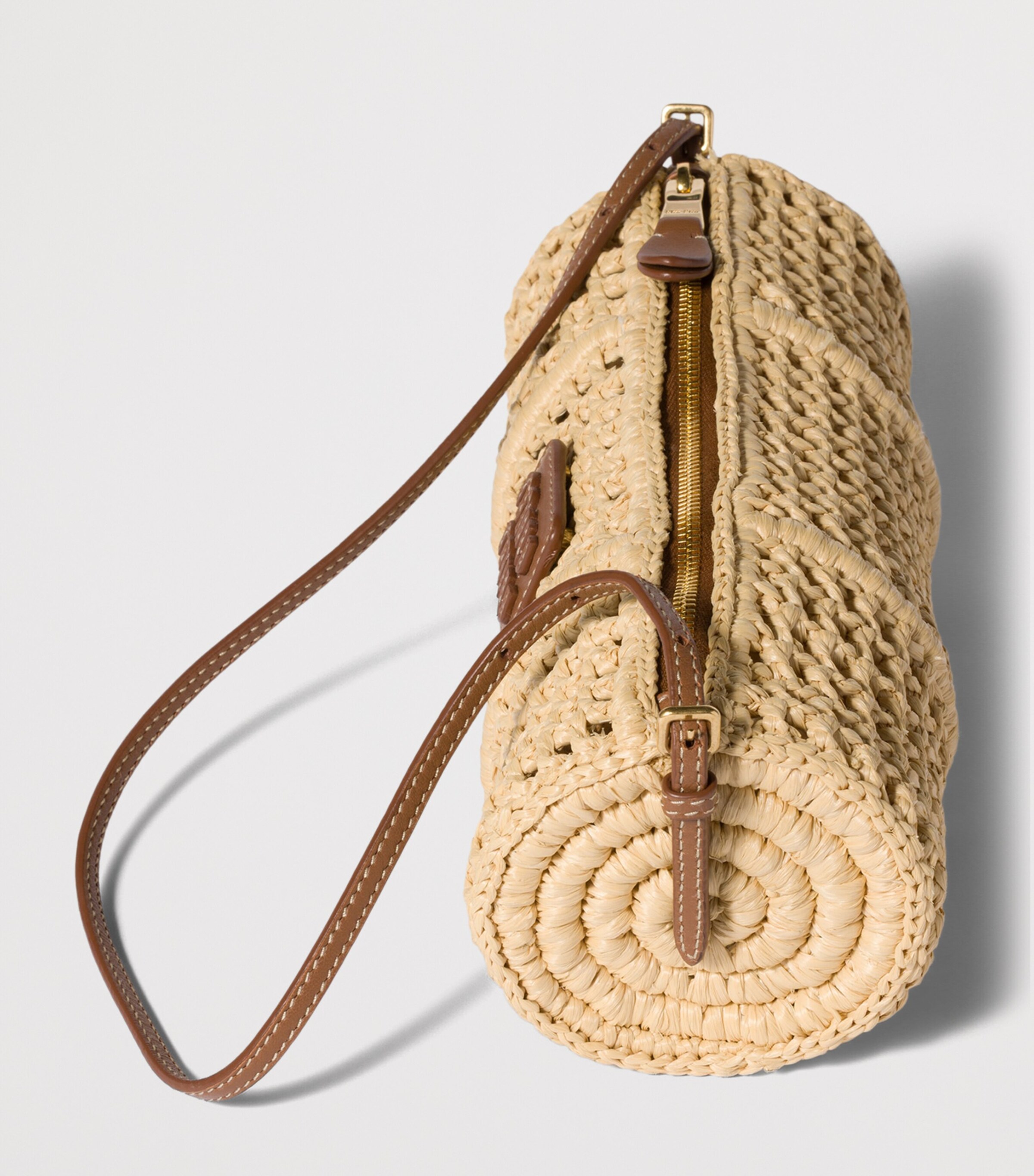 Miu Miu Crochet Mesh Pouch Neutral Image 5