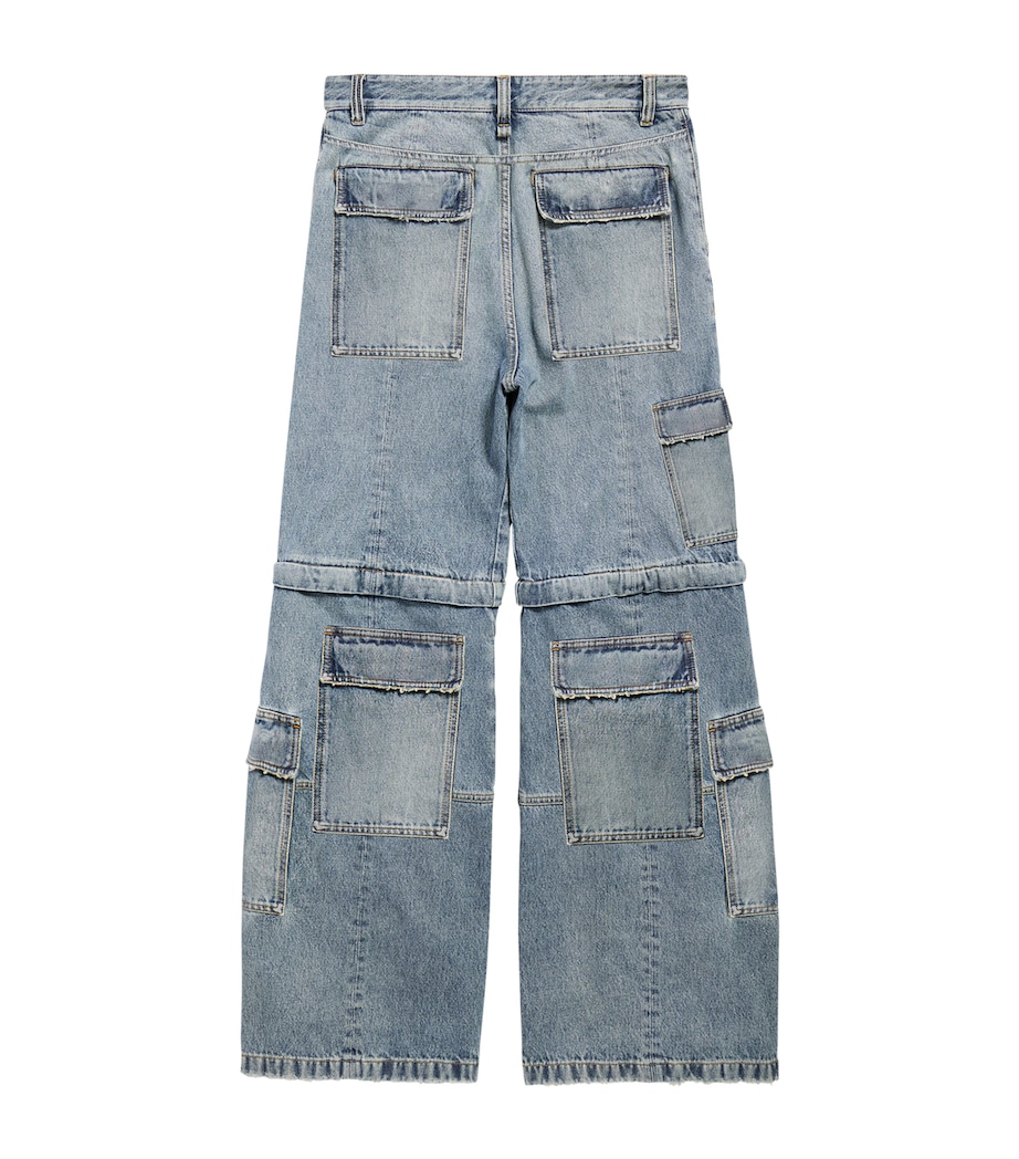 Denim Cargo Jeans 4245 Image 2