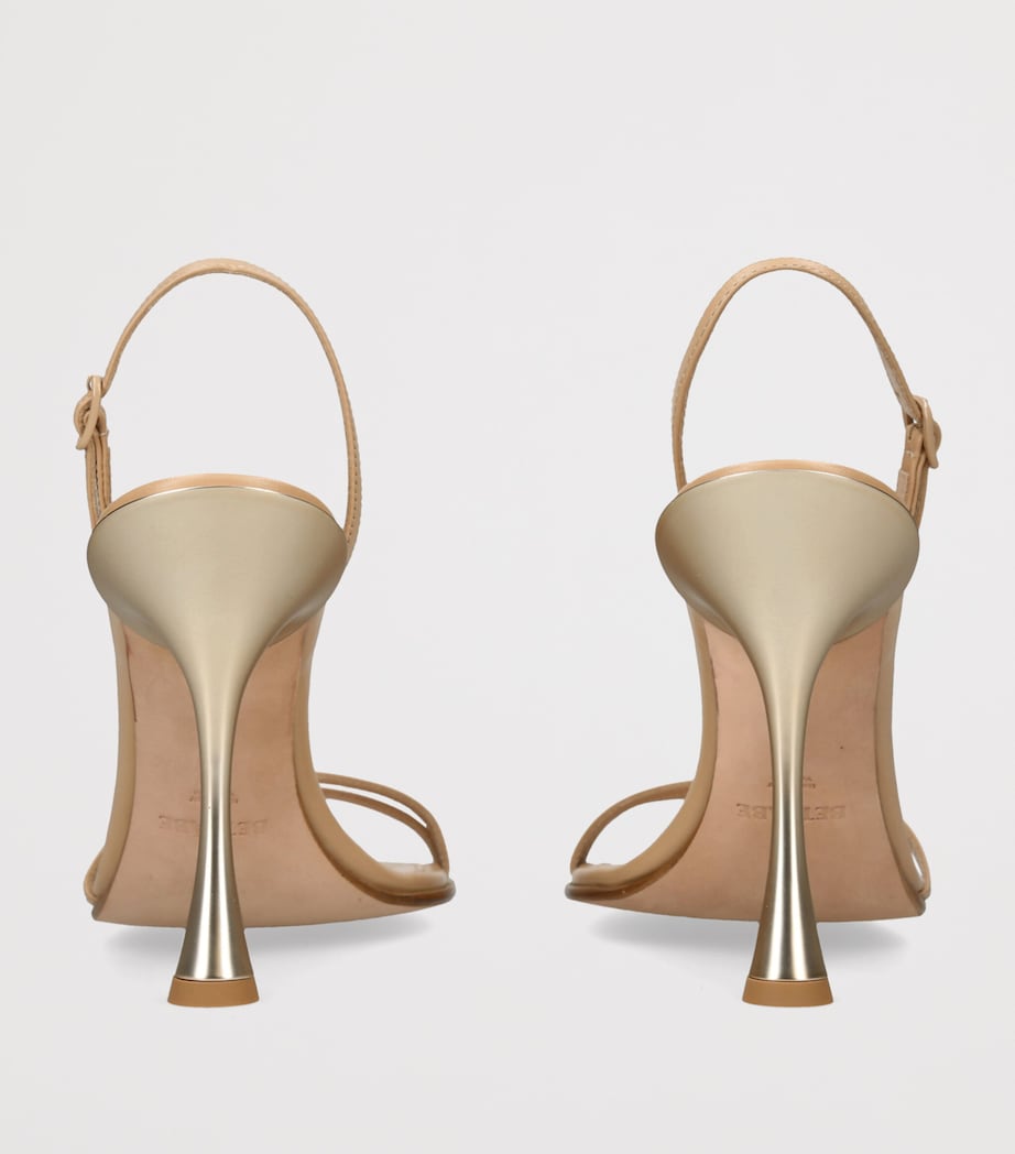 BETZÁBE Leather Bianca Slingback Sandals 100 Blush Image 4