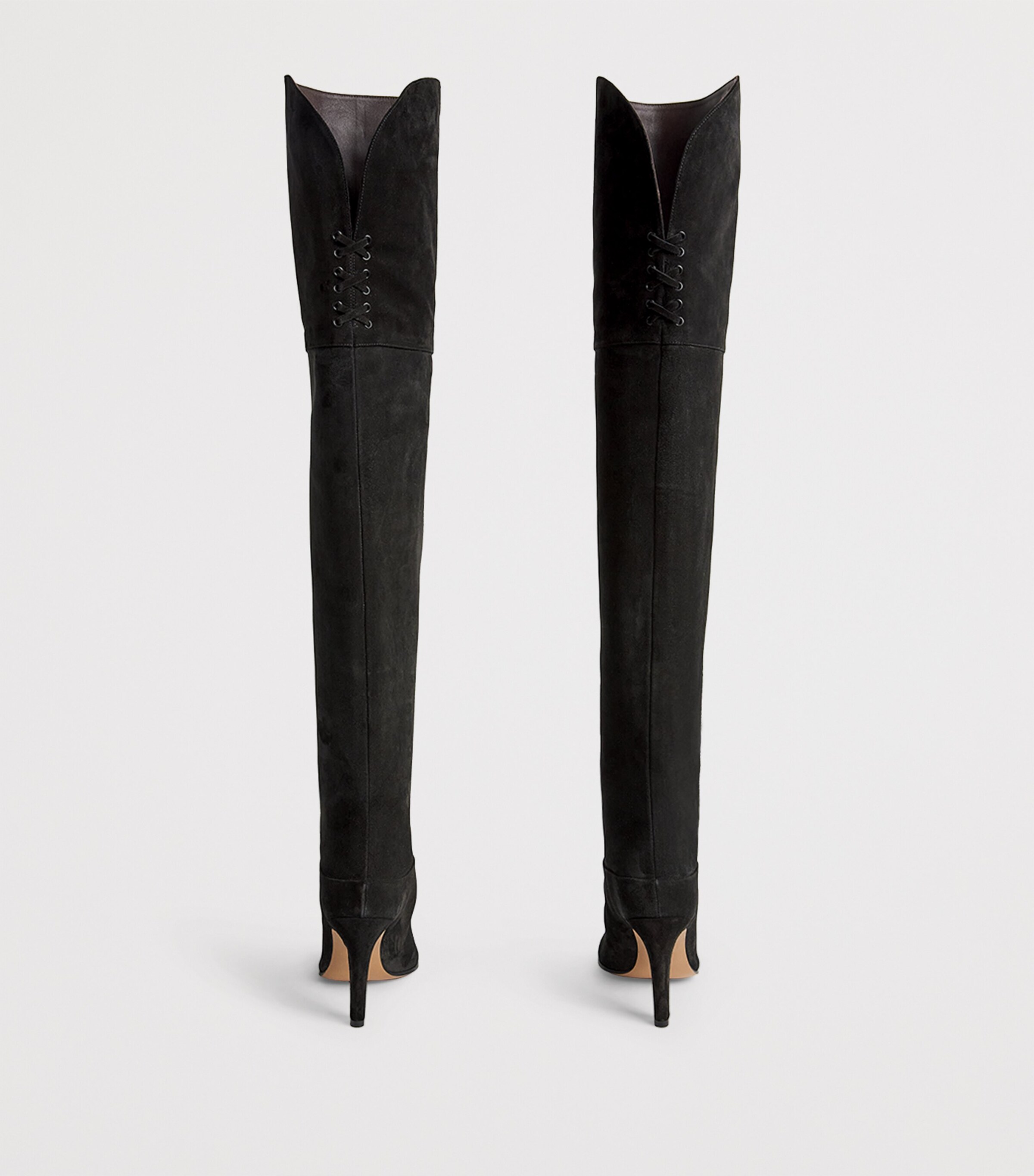 Suede Eve Over-The-Knee Boots 85 BLACK Image 4
