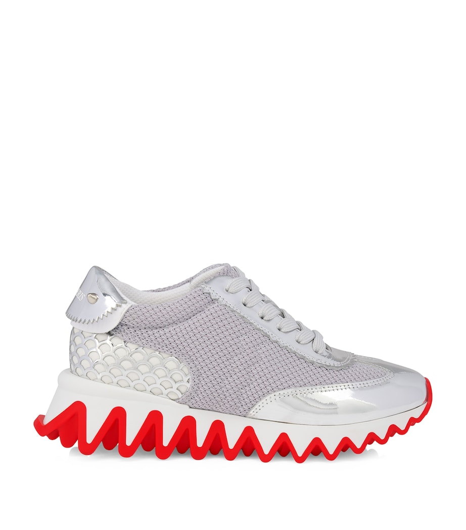 Mini Shark Leather-Mesh Sneakers CN1H Image 1