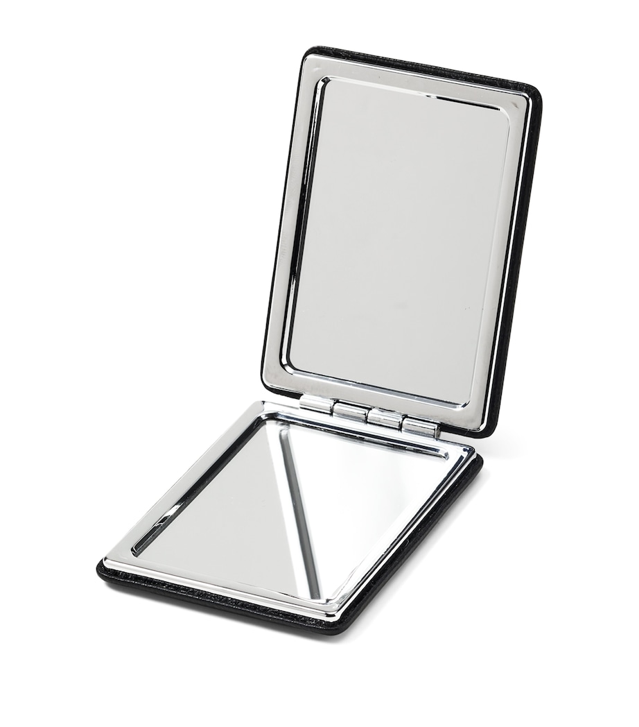 Leather Handbag Mirror BLACK Image 1