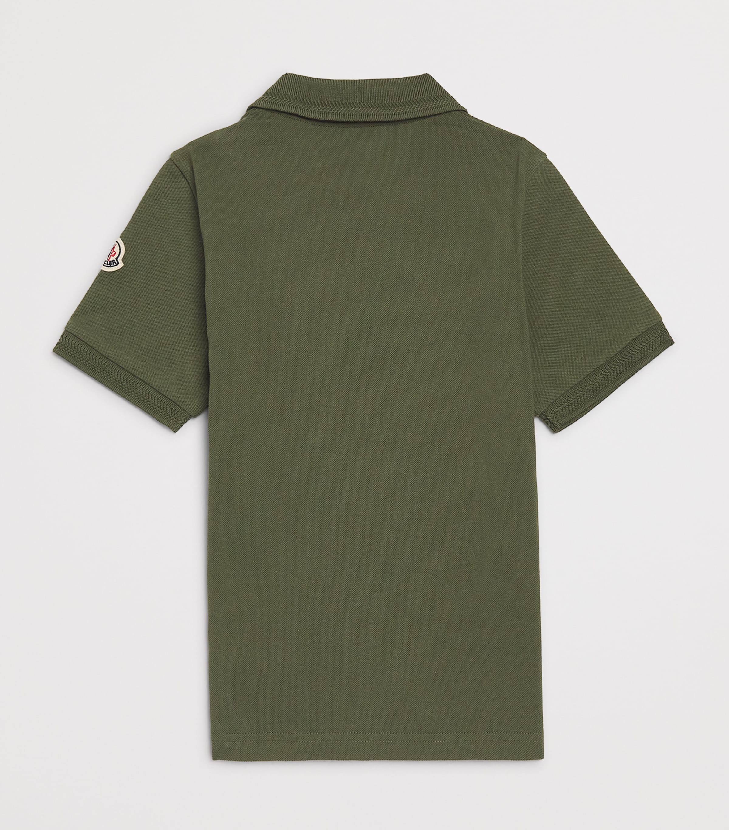 Moncler Enfant Cotton Piquet Polo Shirt (8-10 Years) Image 2