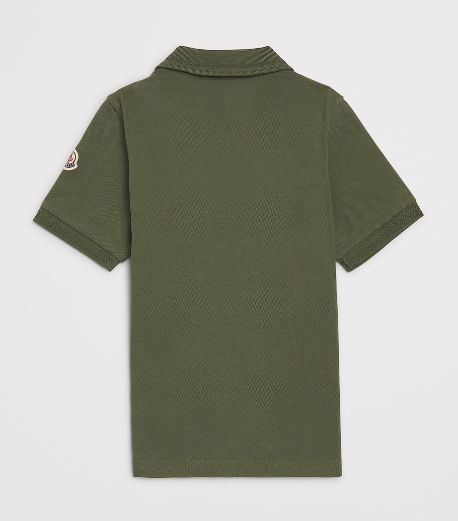 Moncler Enfant Cotton Piquet Polo Shirt (8-10 Years) Image 2