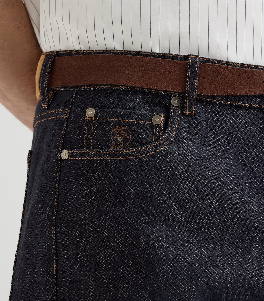 Brunello Cucinelli Mens Japanese Denim Jeans Image 6