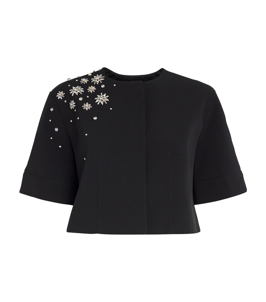 Crystal-Embellished River Jacket BLACK Image 1