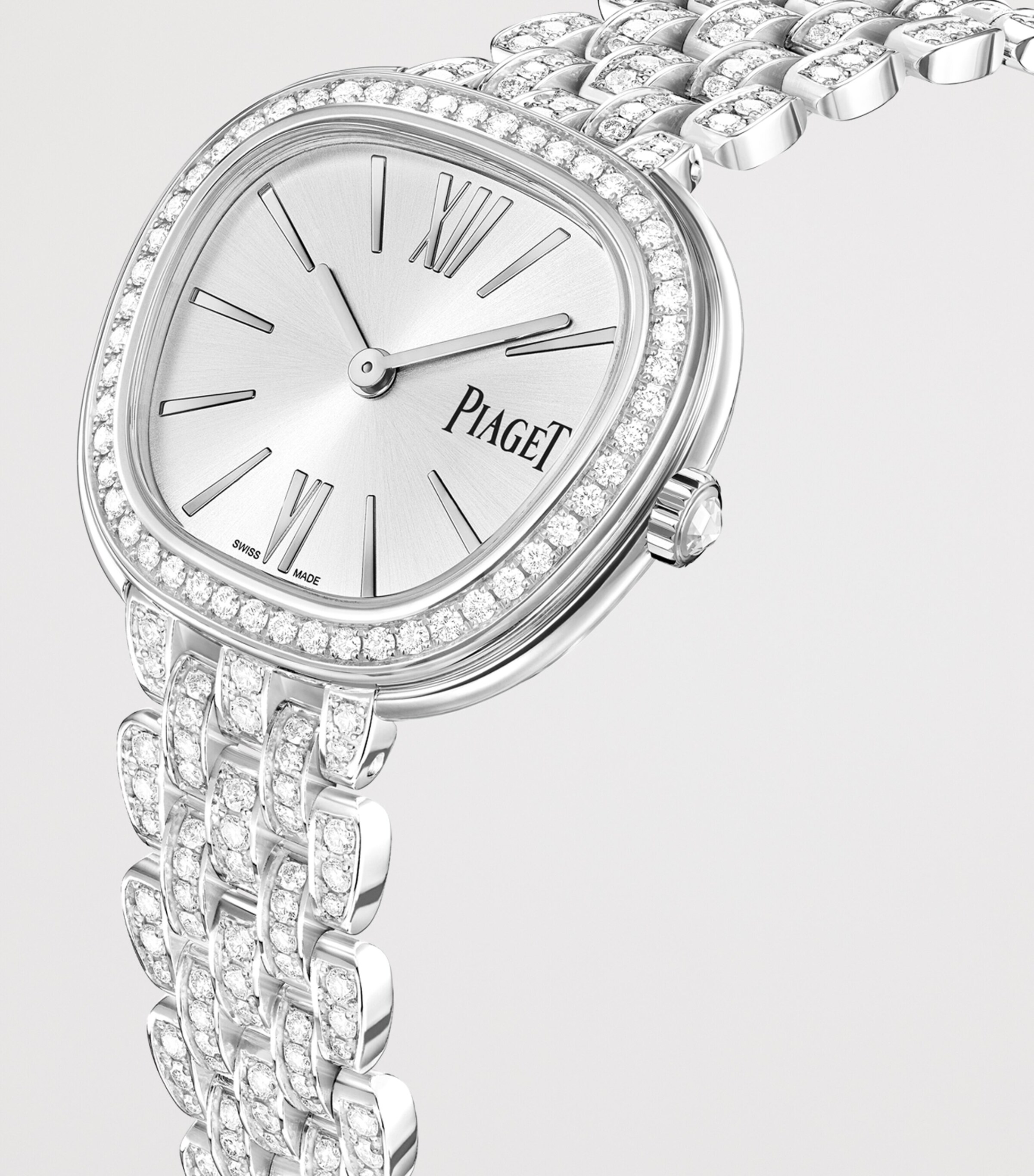 Piaget White Gold and Diamond Sixtie Watch 29mm Silver Image 3