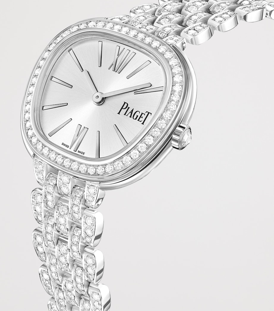Piaget White Gold and Diamond Sixtie Watch 29mm Silver Image 3