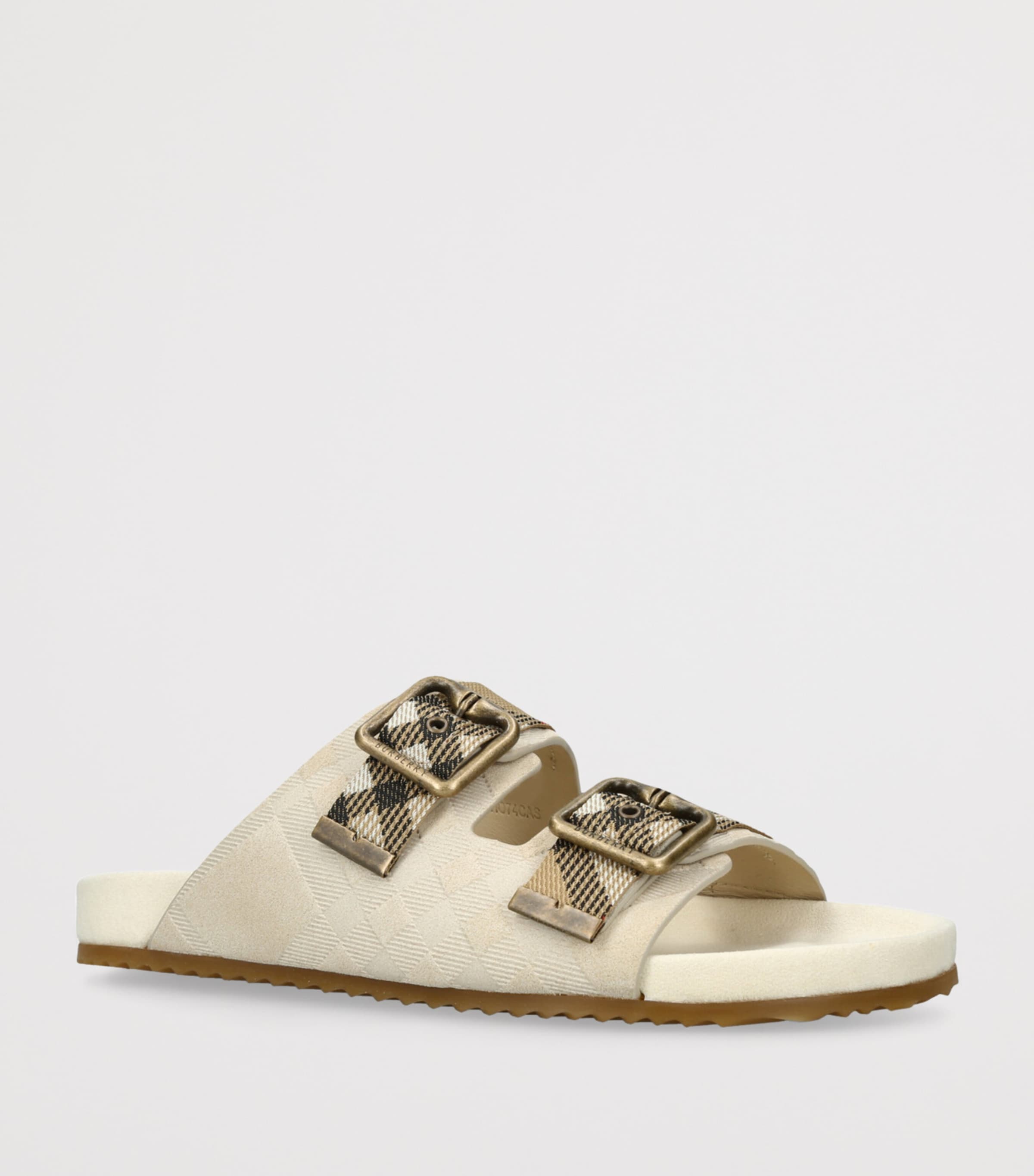 Check Urchin Slides BEIGE COMB Image 3