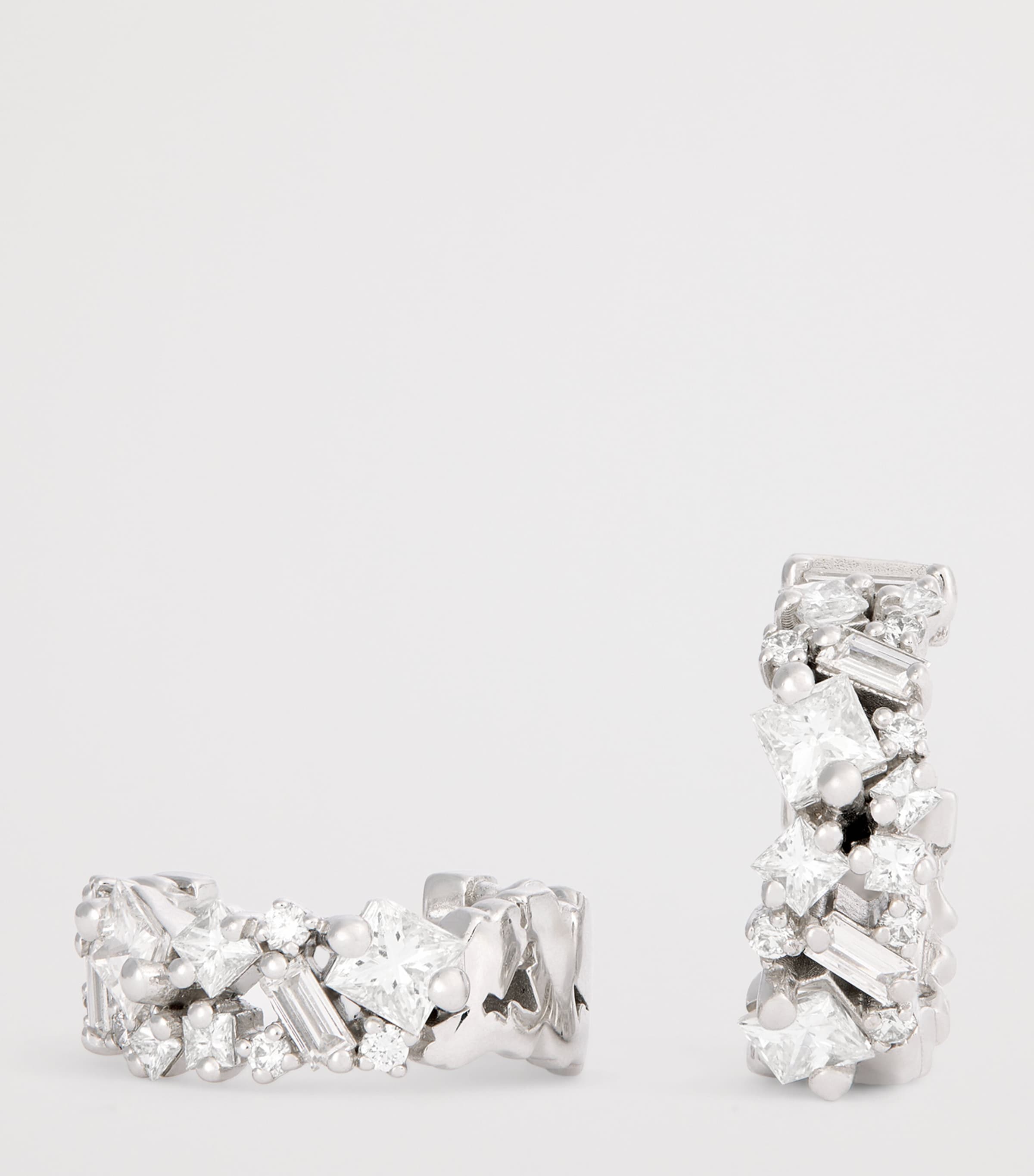 Suzanne Kalan White Gold and Diamond La Fantaisie Hoop Earrings Wg/wd Image 5