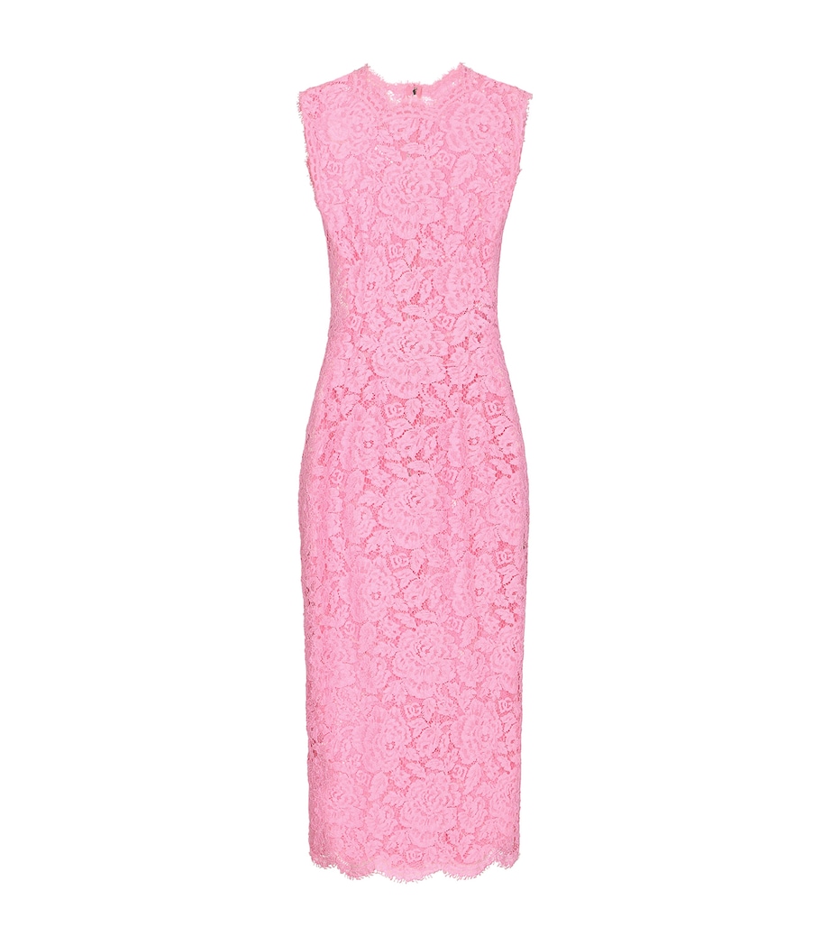 Lace Midi Dress F0758-PINK 2 Image 1