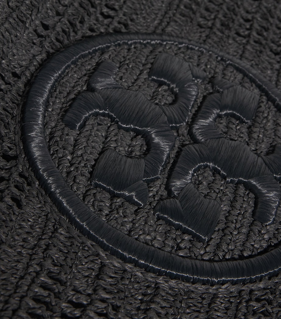 Large Crochet Ella Tote Bag 001 BLACK Image 6