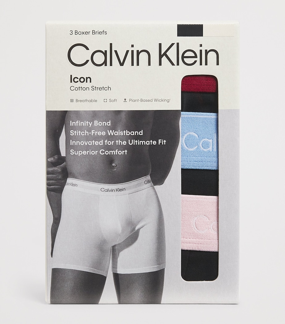 Stretch-Cotton Boxer Briefs (Pack of 3) 2VABLACK Image 4