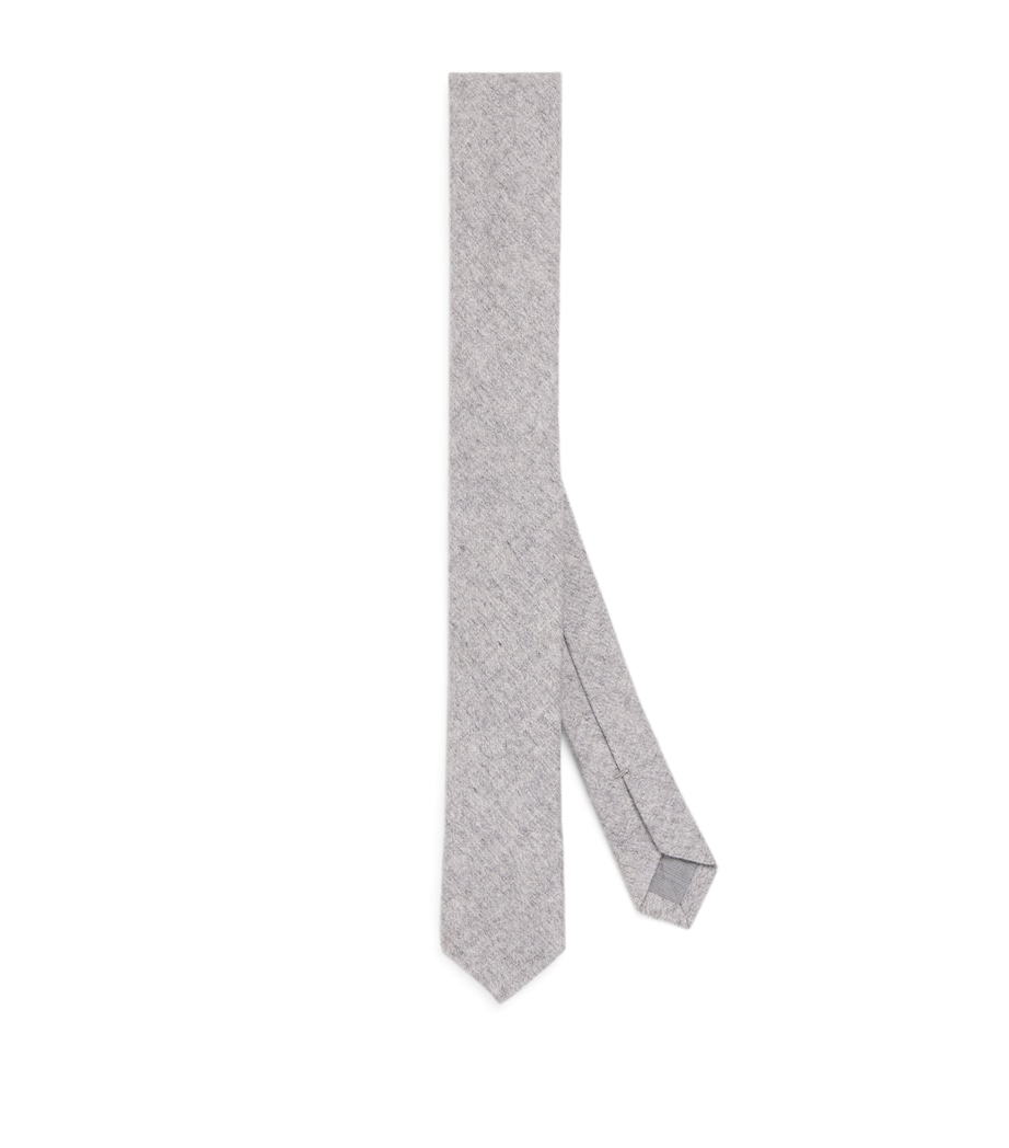 Wool Tie GRIGIO CHIARO MELANG Image 1