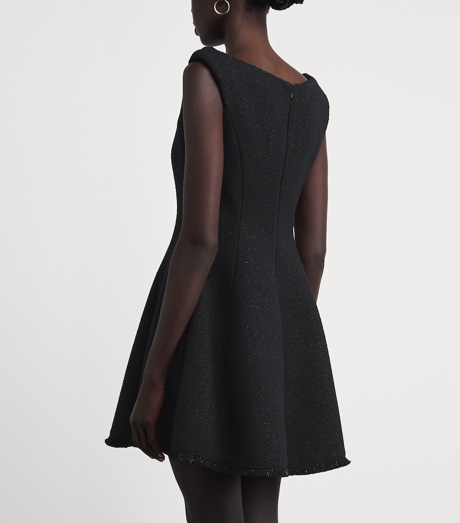 Maje Womens Tweed Mini Dress Black Image 6
