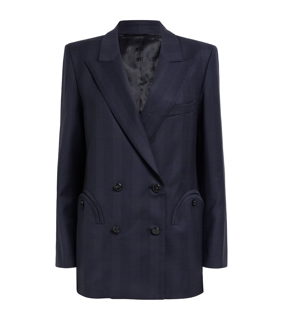 Blazé Milano Virgin Wool Aramis Everynight Double-Breasted Blazer Navy