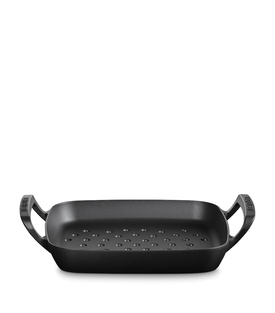 Cast Iron Outdoor Collection Square Grilling Basket (30cm) SATIN BLACK Image 1