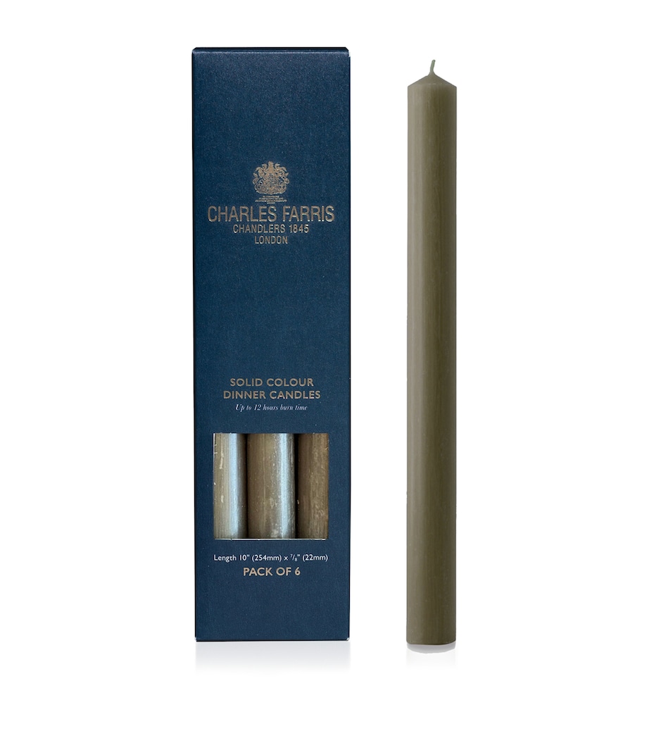 Charles Farris Dinner Candles (Box of 6) Clay Image 1