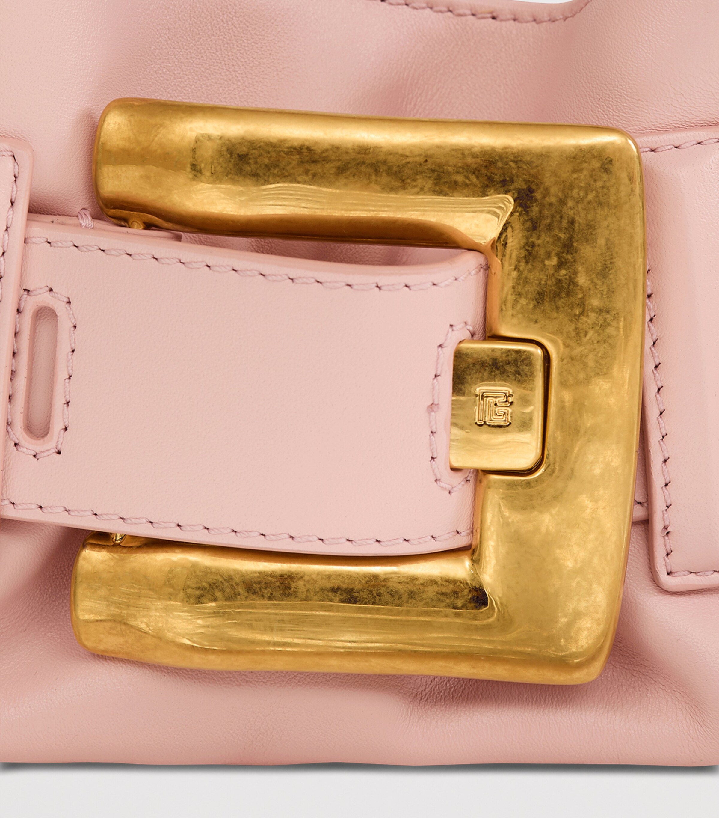 Balmain Mini Leather Anthem Shoulder Bag Rose Pale Image 5