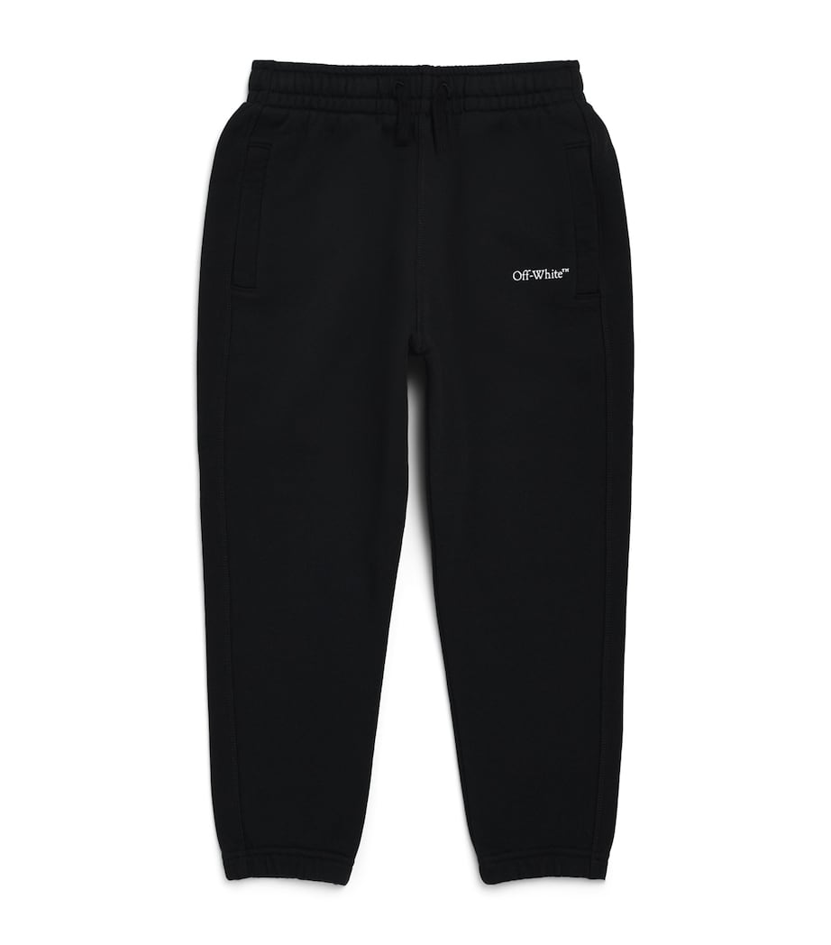 Off-White Kids Cotton Bookish Sweatpants (4-12+ Years) Black Image 1