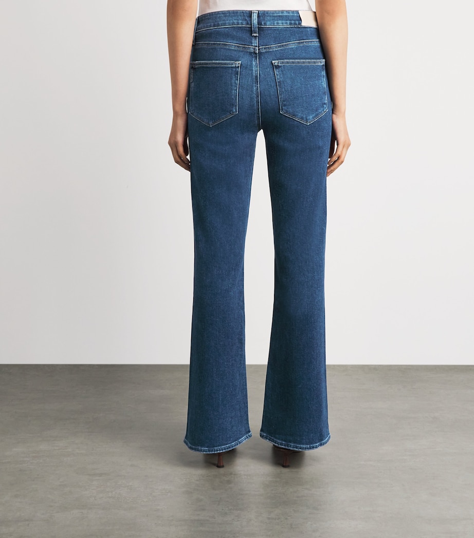 PAIGE Womens Stretch-Denim Laurel Canyon Bootcut Jeans A Capella Image 5