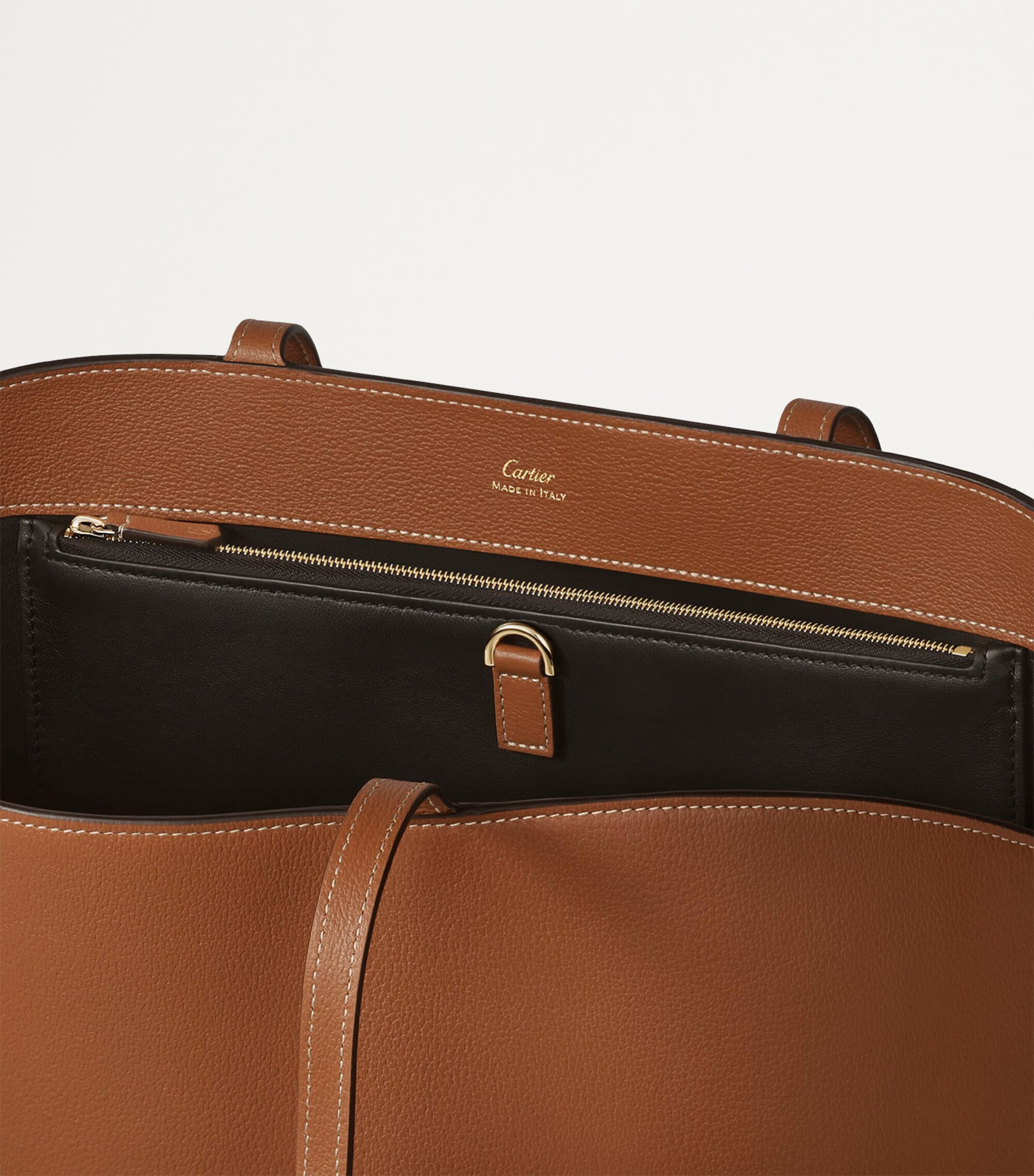 Calfskin C de Cartier Tote Bag CARAMEL Image 5