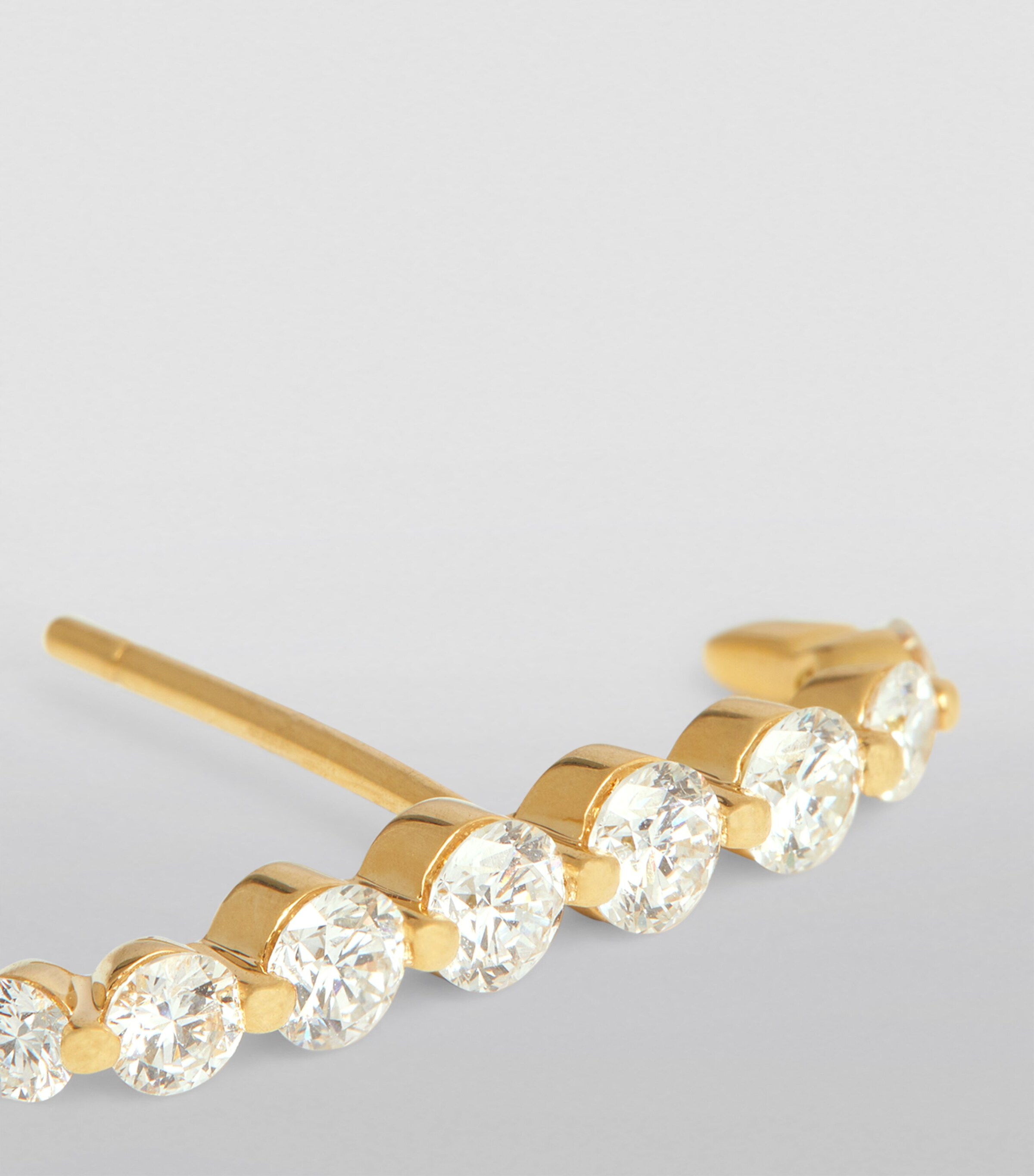 Yellow Gold and Diamond Floating Lobe Cuff YELLOW GOLD Image 5