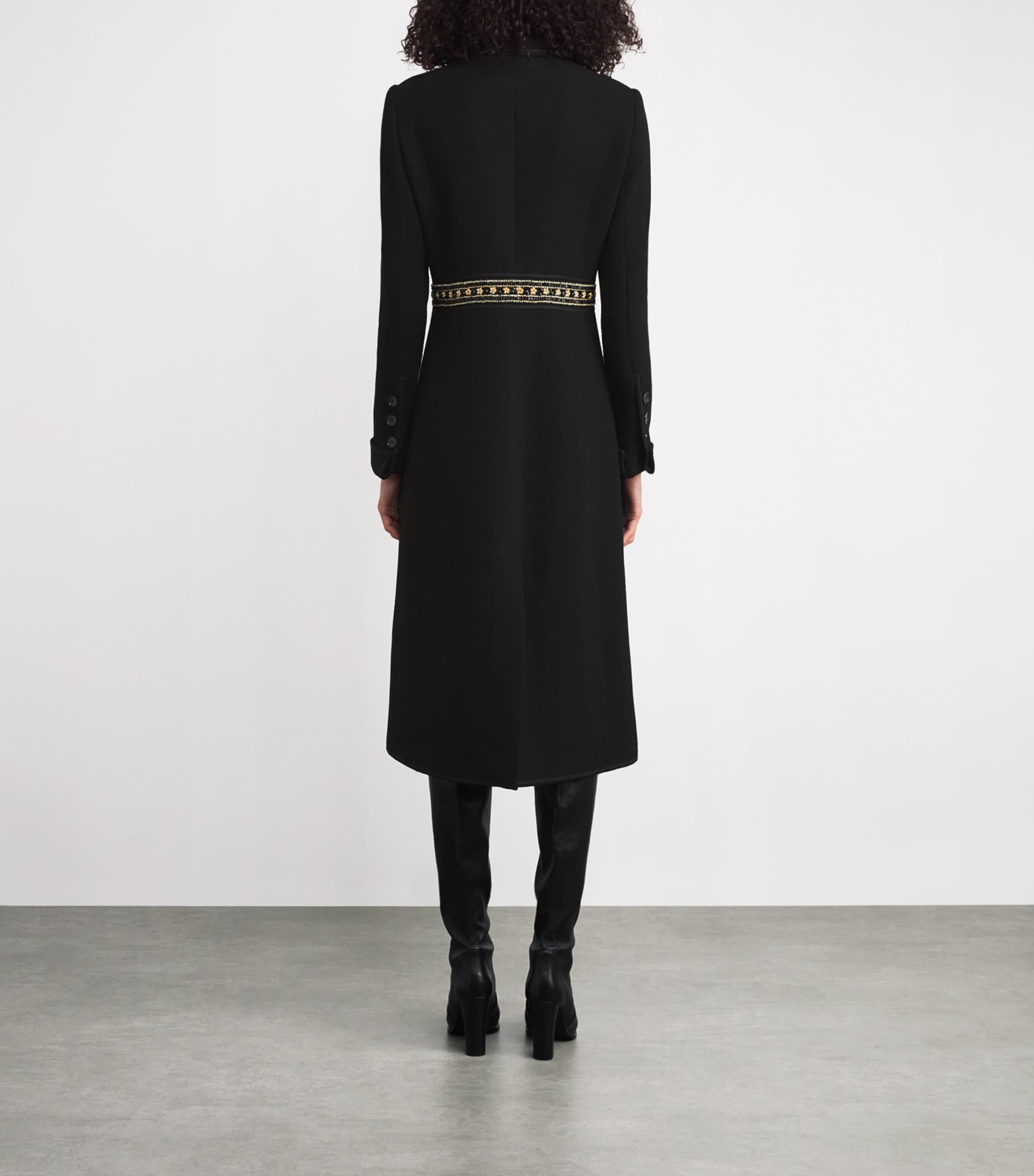 Wool Beaded Overcoat N0000 Image 3