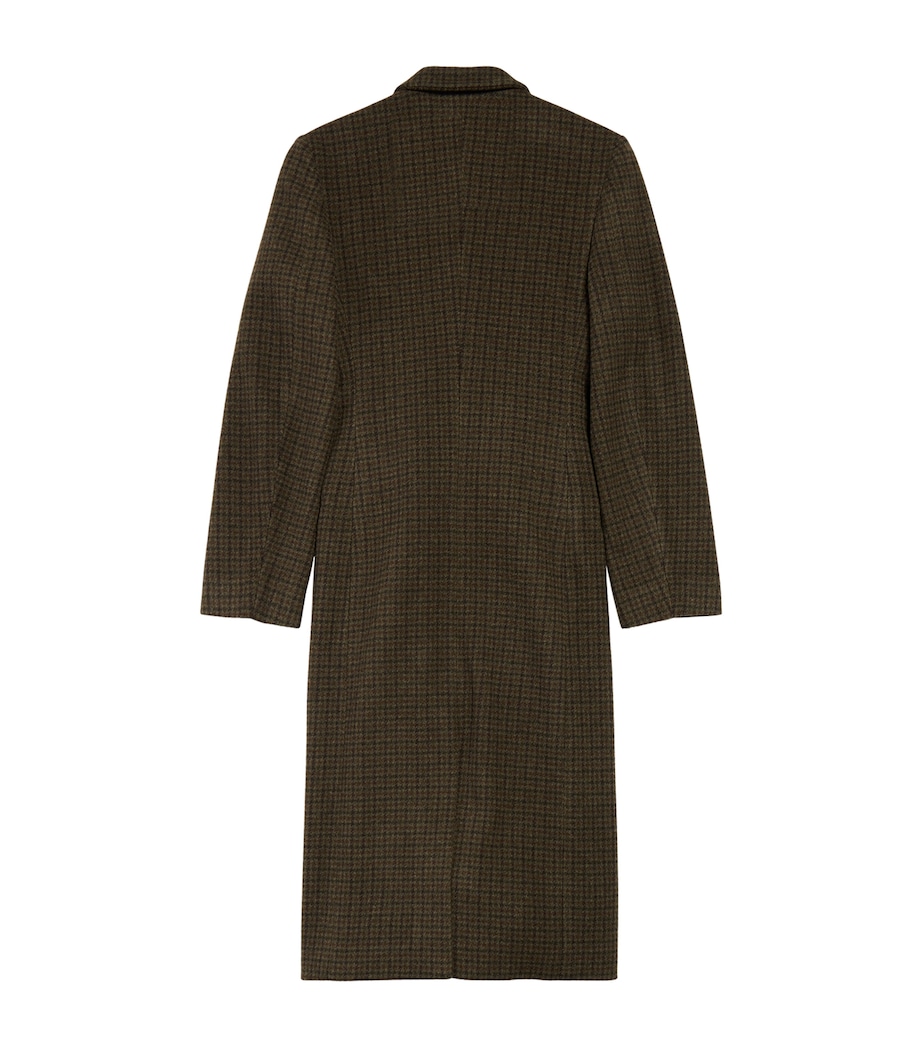 Melton Wool Check Overcoat 2866 Image 6