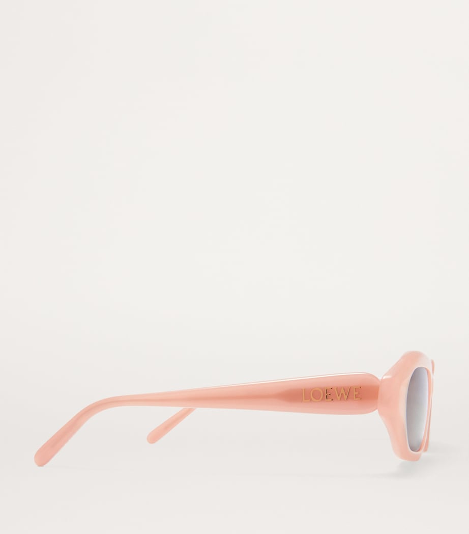 LOEWE Acetate Enigma Slim Sunglasses Light Pink Image 3