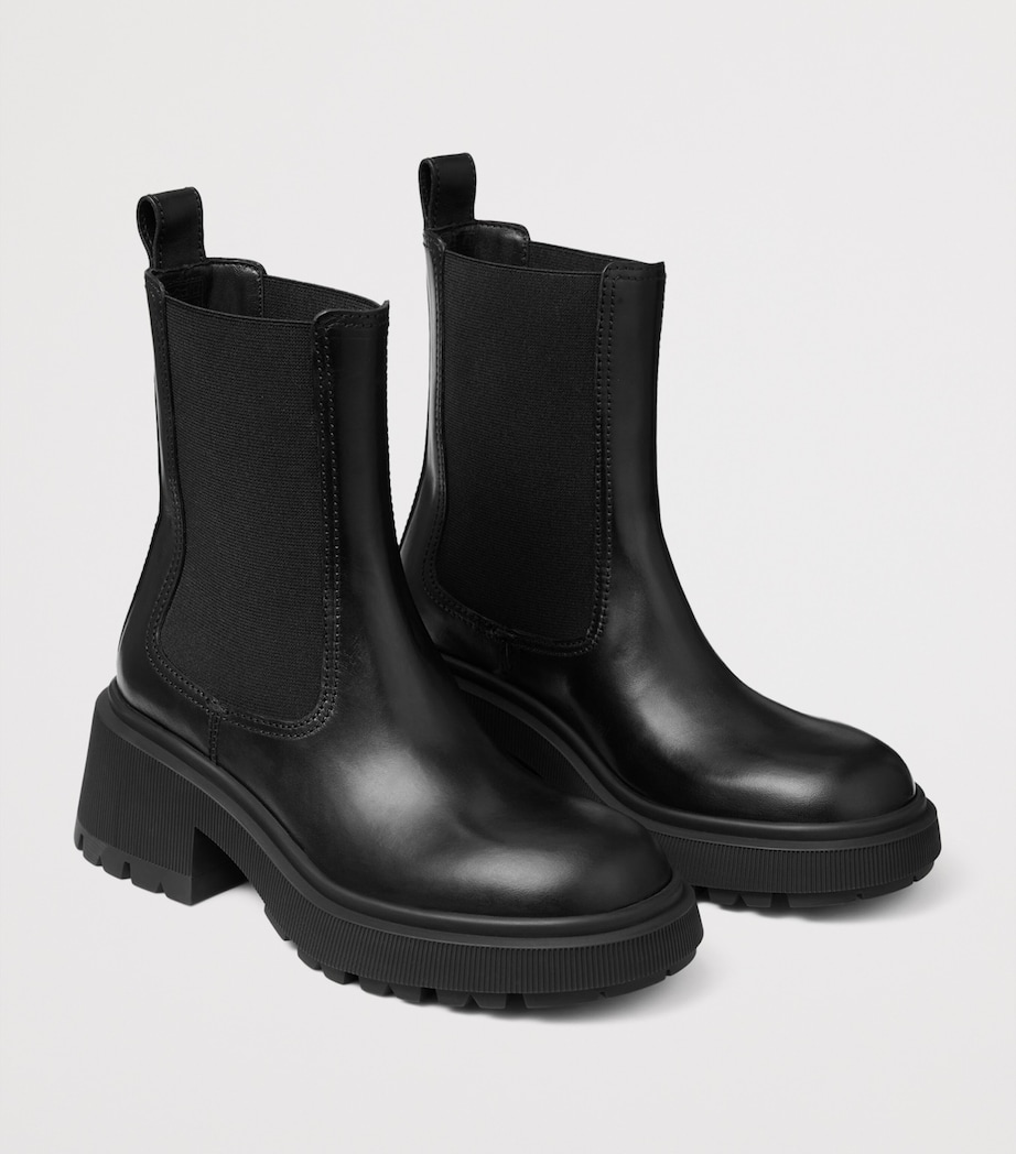 Jimmy Choo Tamia 70 Leather Chelsea Boots Black Image 2
