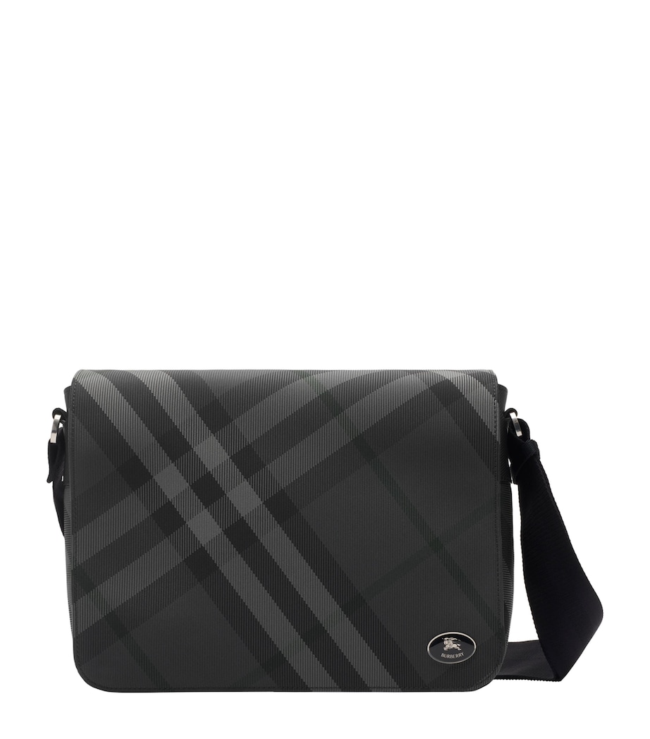 Grid Messenger Bag CHARCOAL Image 1