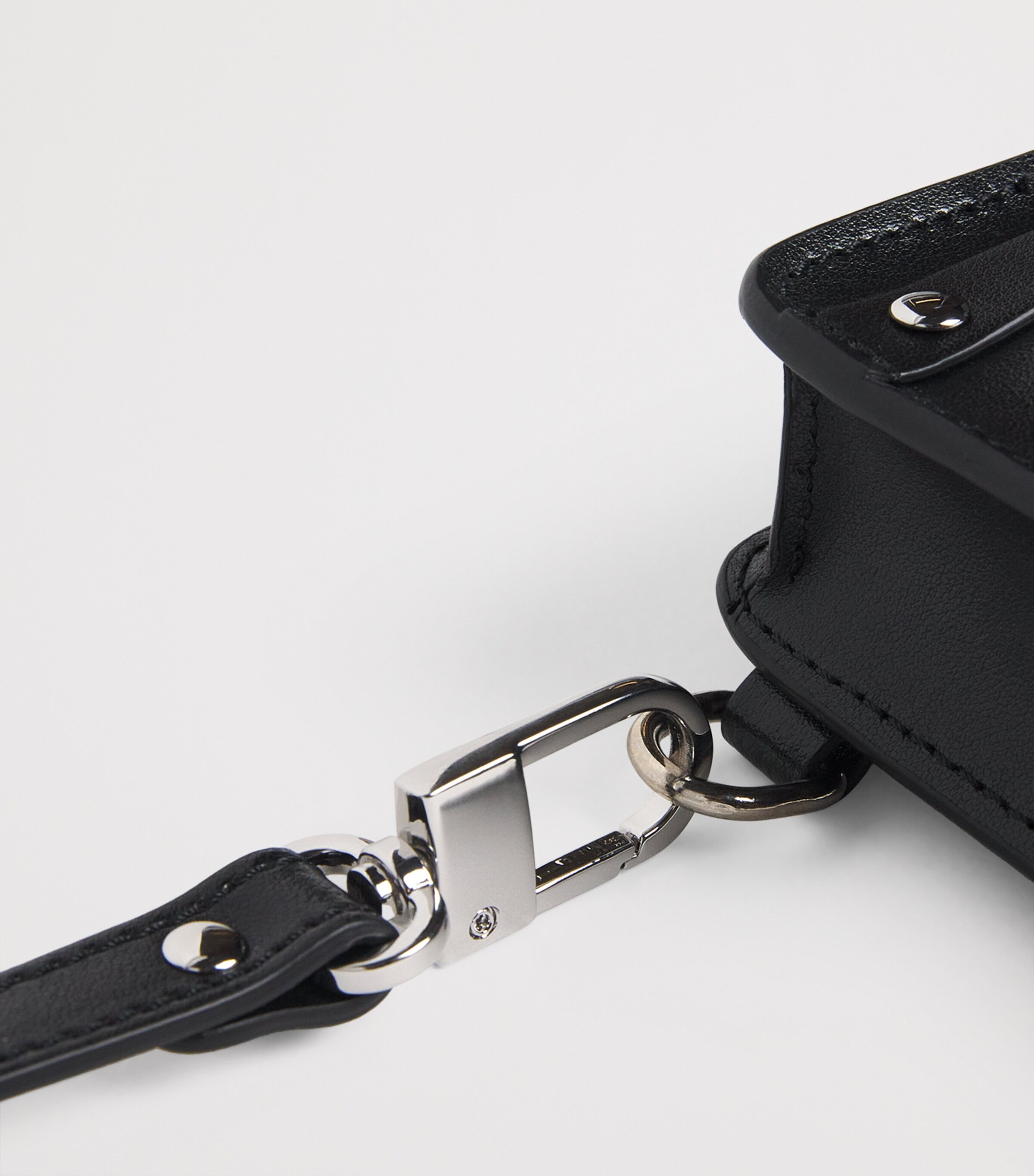Mini Leather Bondage Cross-Body Bag BLACK-N401 Image 6