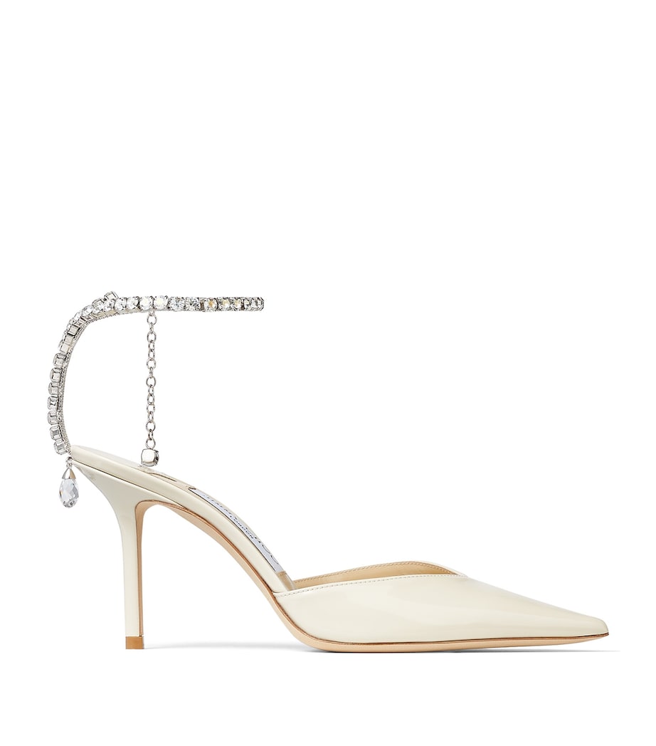 Saeda 85 Patent Pumps LINEN/CRYSTAL Image 1