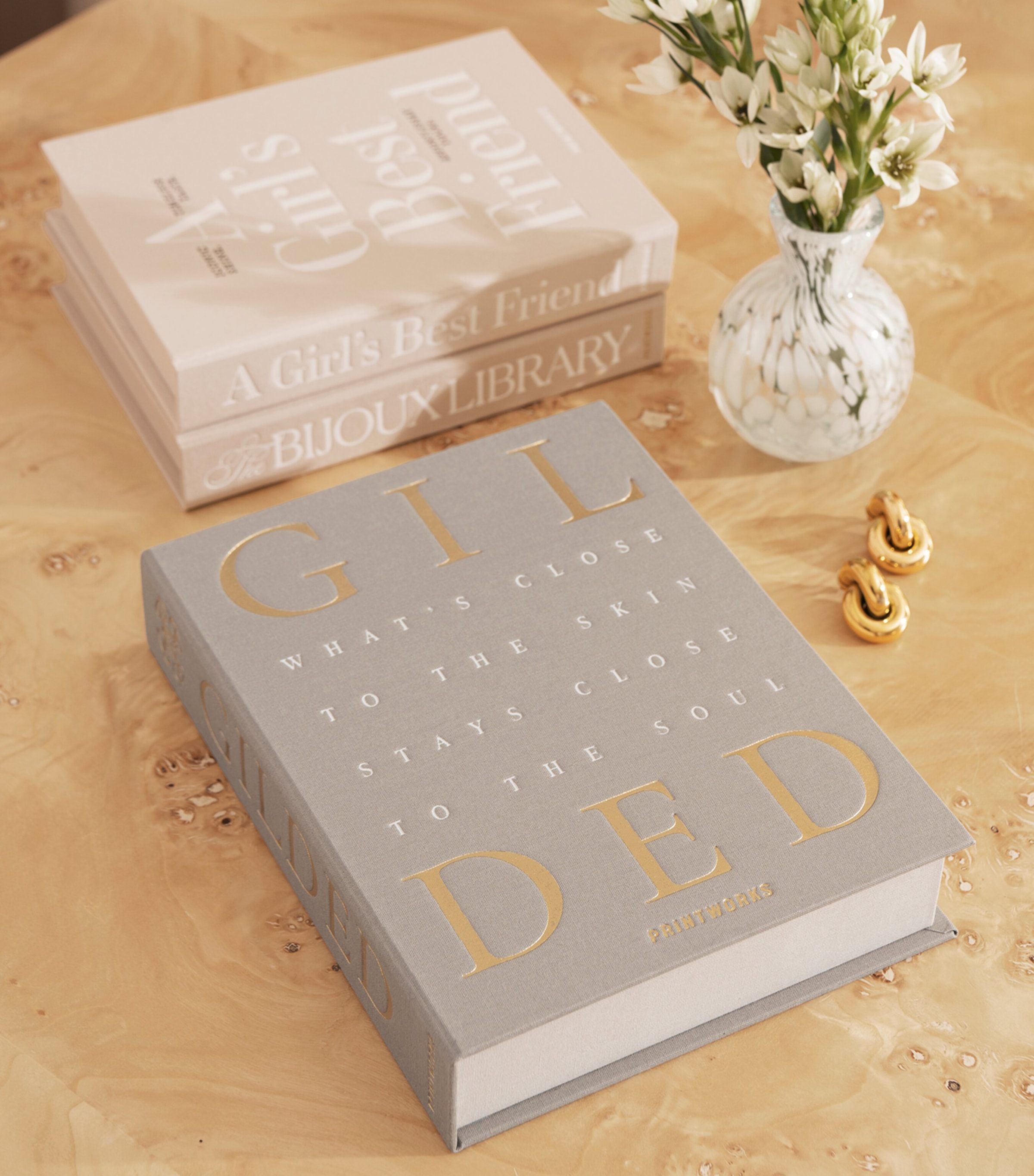 Printworks Gilded Jewellery Box Beige Image 3
